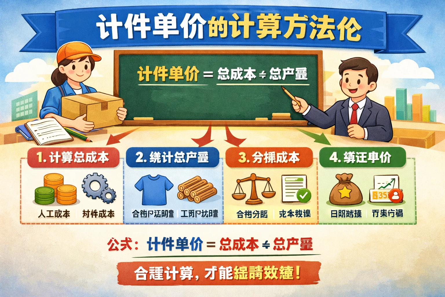 计件单价的计算方法论