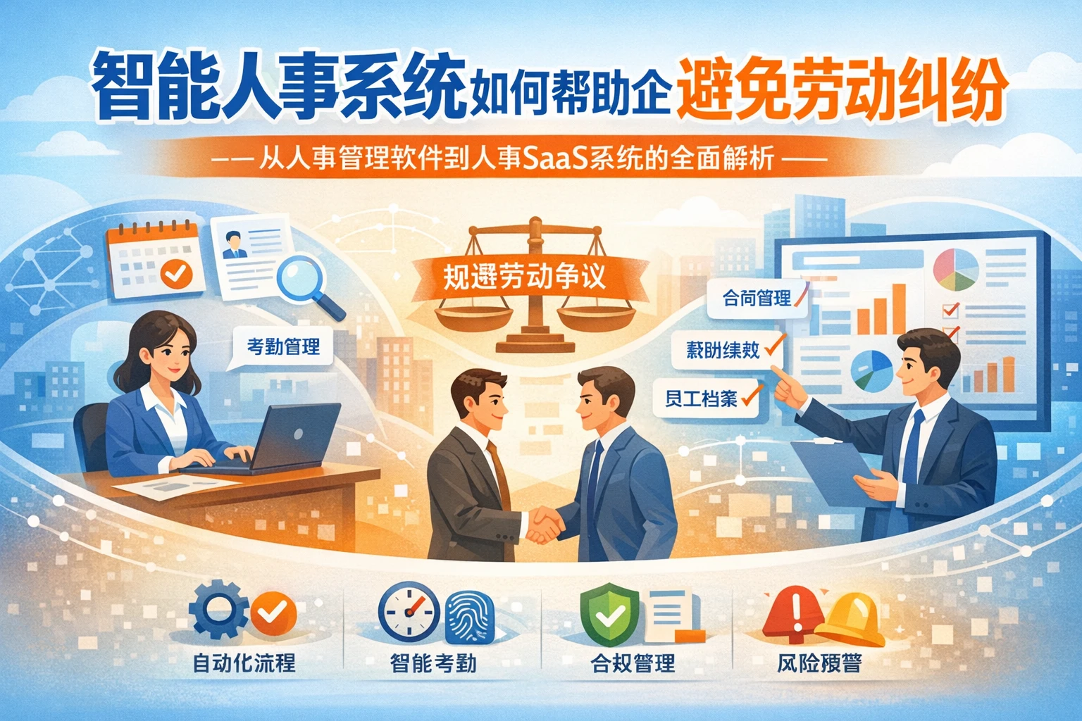 智能人事系统如何帮助企业避免劳动纠纷——从人事管理软件到人事SaaS系统的全面解析