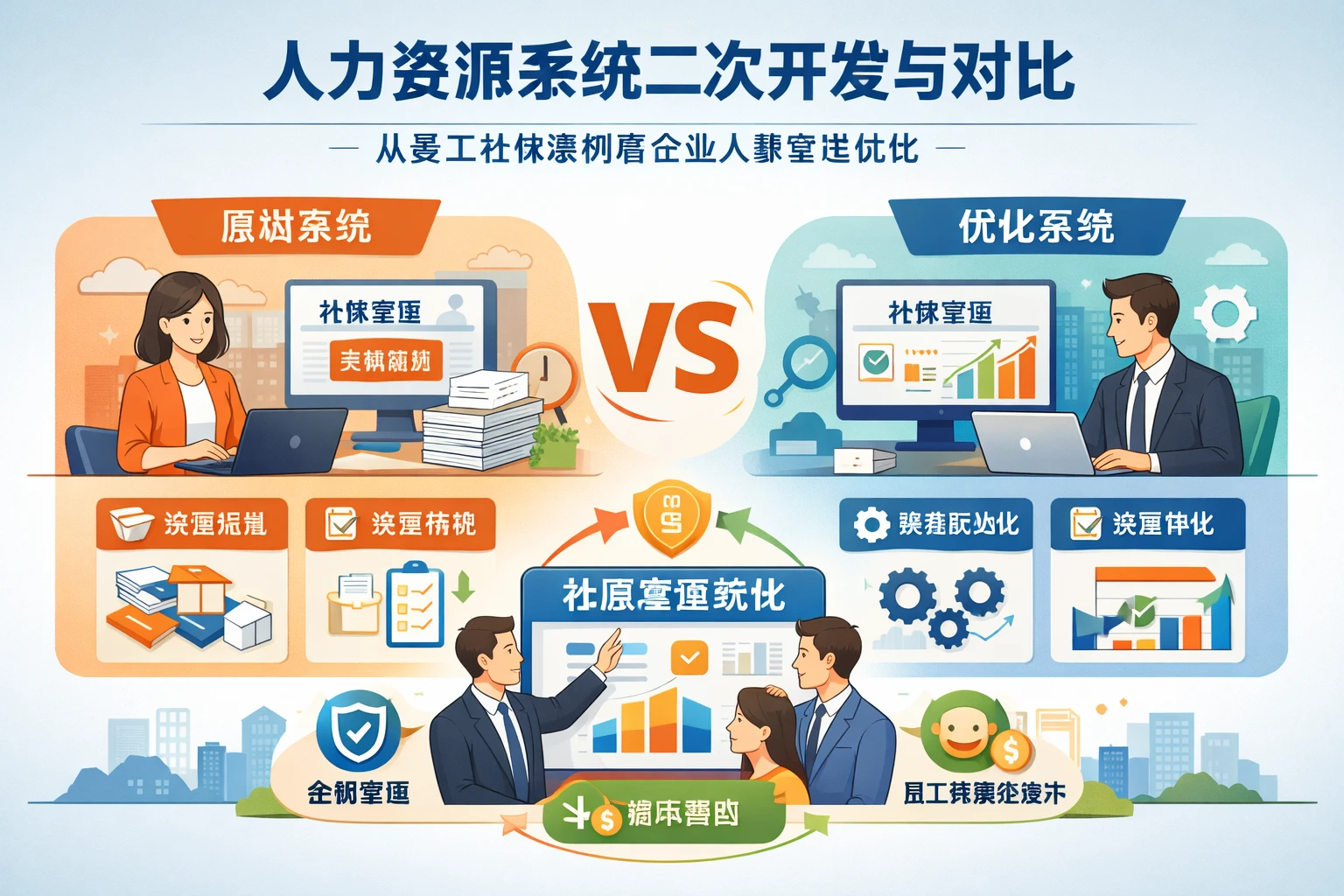 人力资源系统二次开发与对比：从员工社保案例看企业人事管理优化
