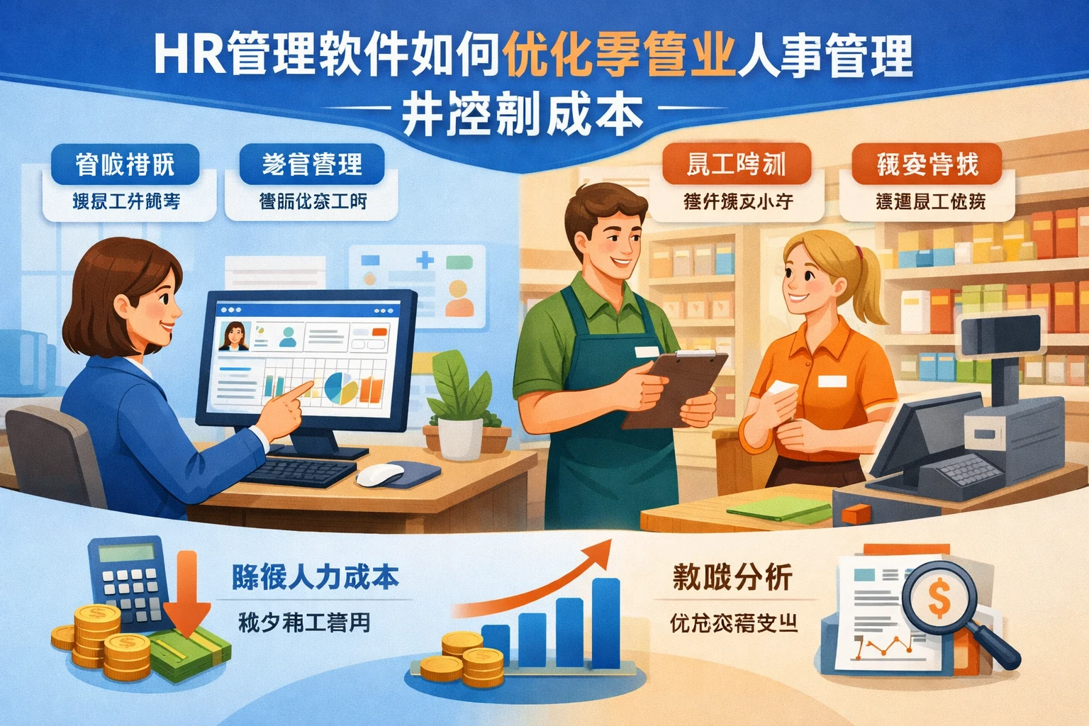 HR管理软件如何优化零售业人事管理并控制成本