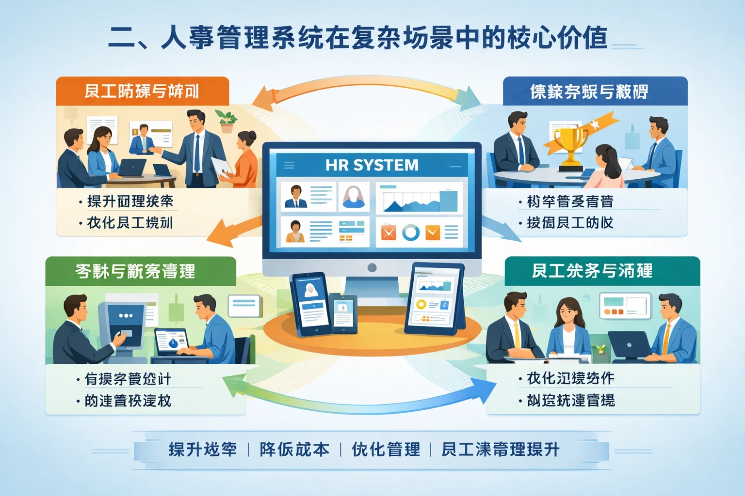 二、人事管理系统在复杂场景中的核心价值
