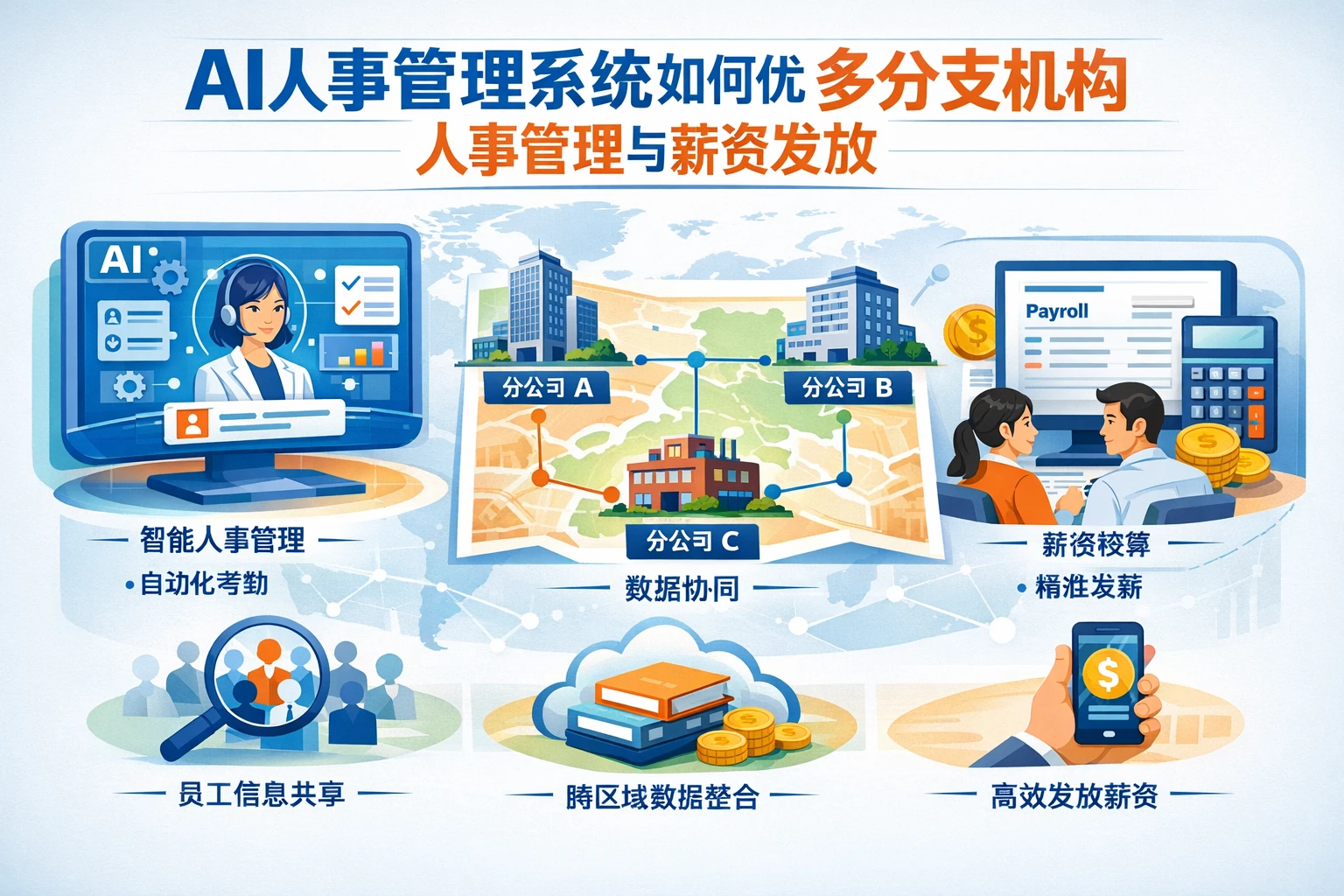AI人事管理系统如何优化多分支机构人事管理与薪资发放