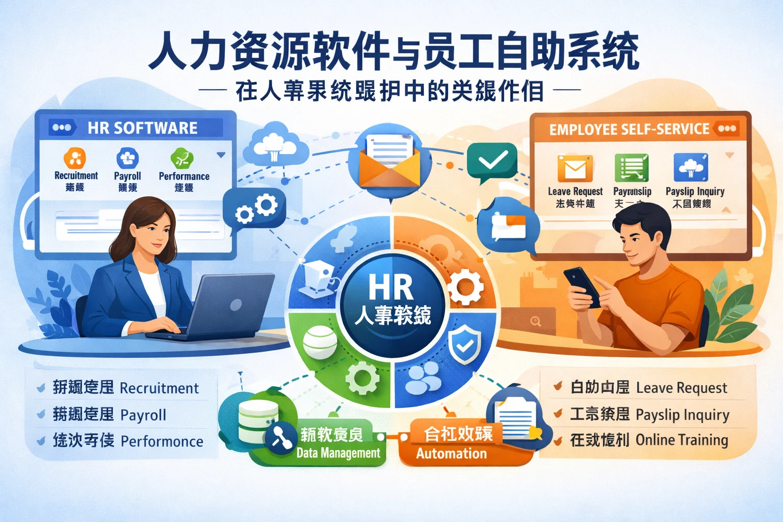 人力资源软件与员工自助系统在人事系统维护中的关键作用