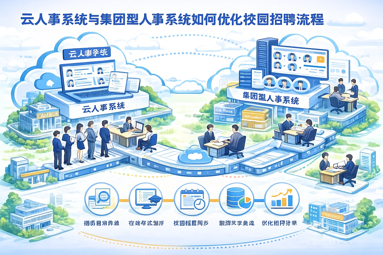 云人事系统与集团型人事系统如何优化校园招聘流程