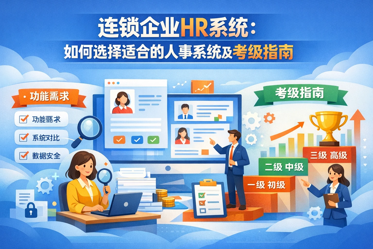 连锁企业HR系统：如何选择适合的人事系统及考级指南