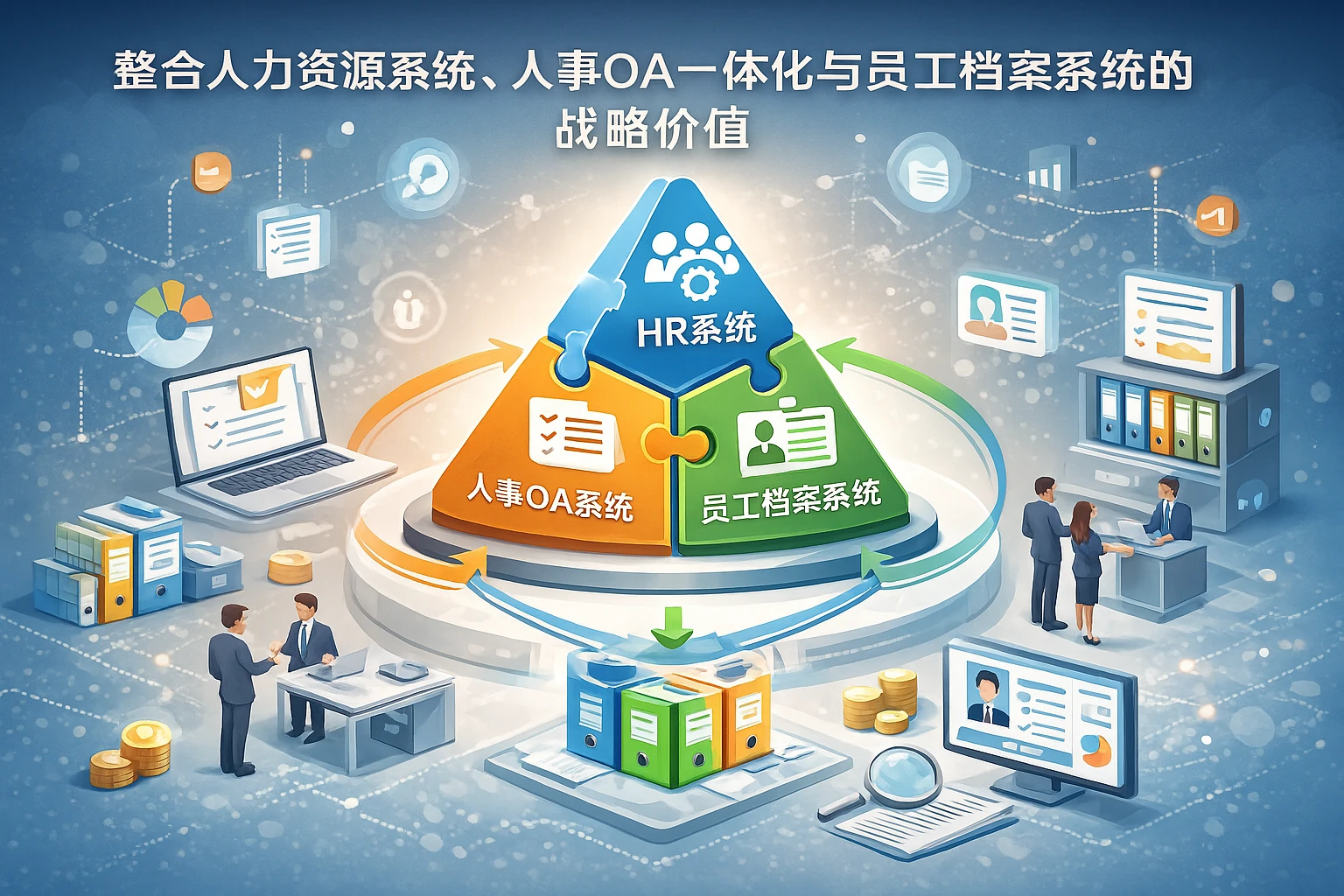 整合人力资源系统、人事OA一体化与员工档案系统的战略价值