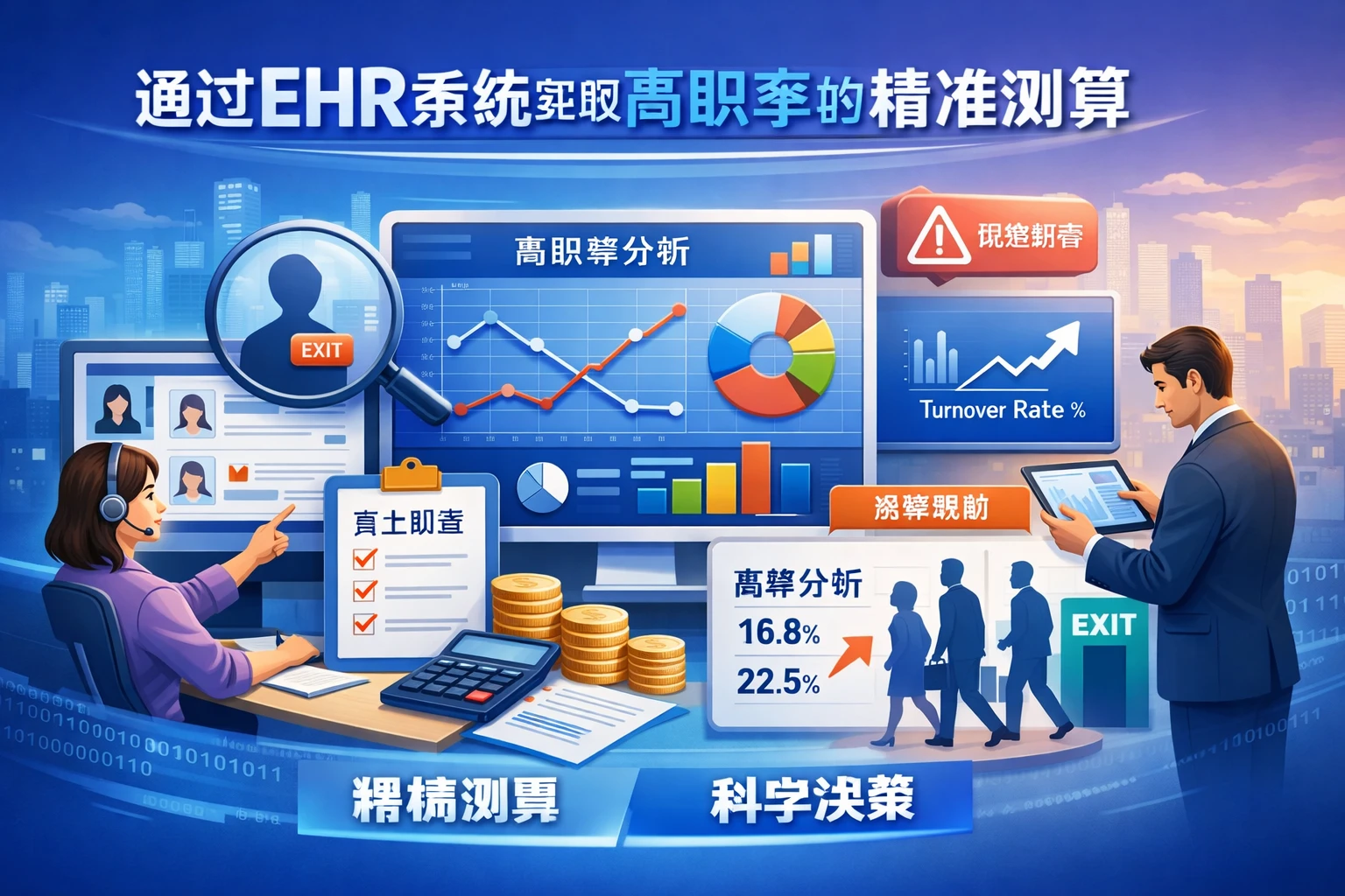 通过EHR系统实现离职率的精准测算