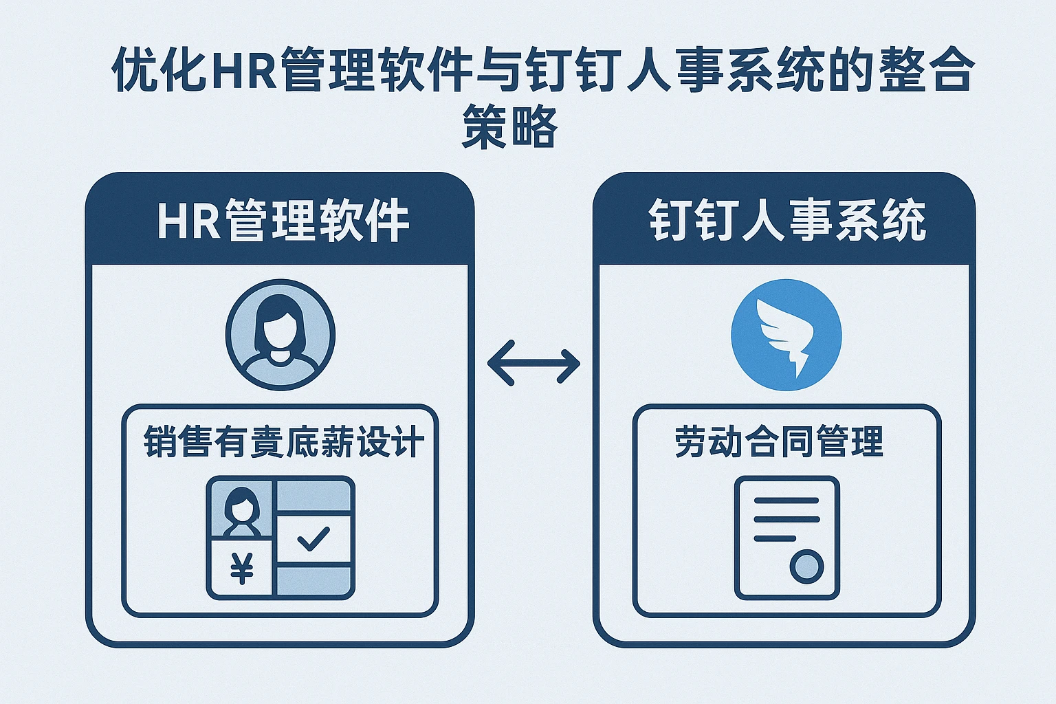 优化HR管理软件与钉钉人事系统：销售有责底薪设计与劳动合同管理系统的整合策略