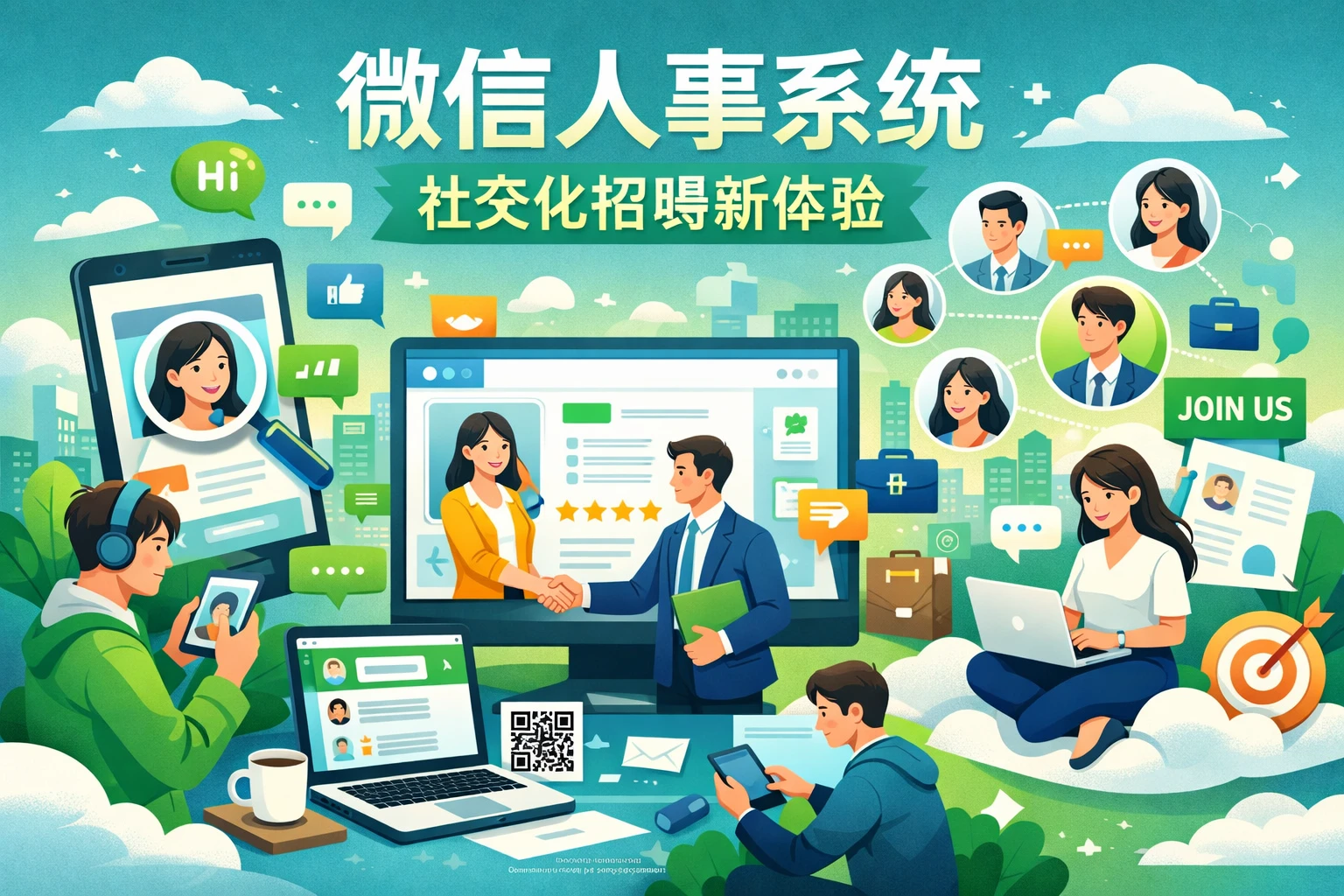 微信人事系统：社交化招聘新体验