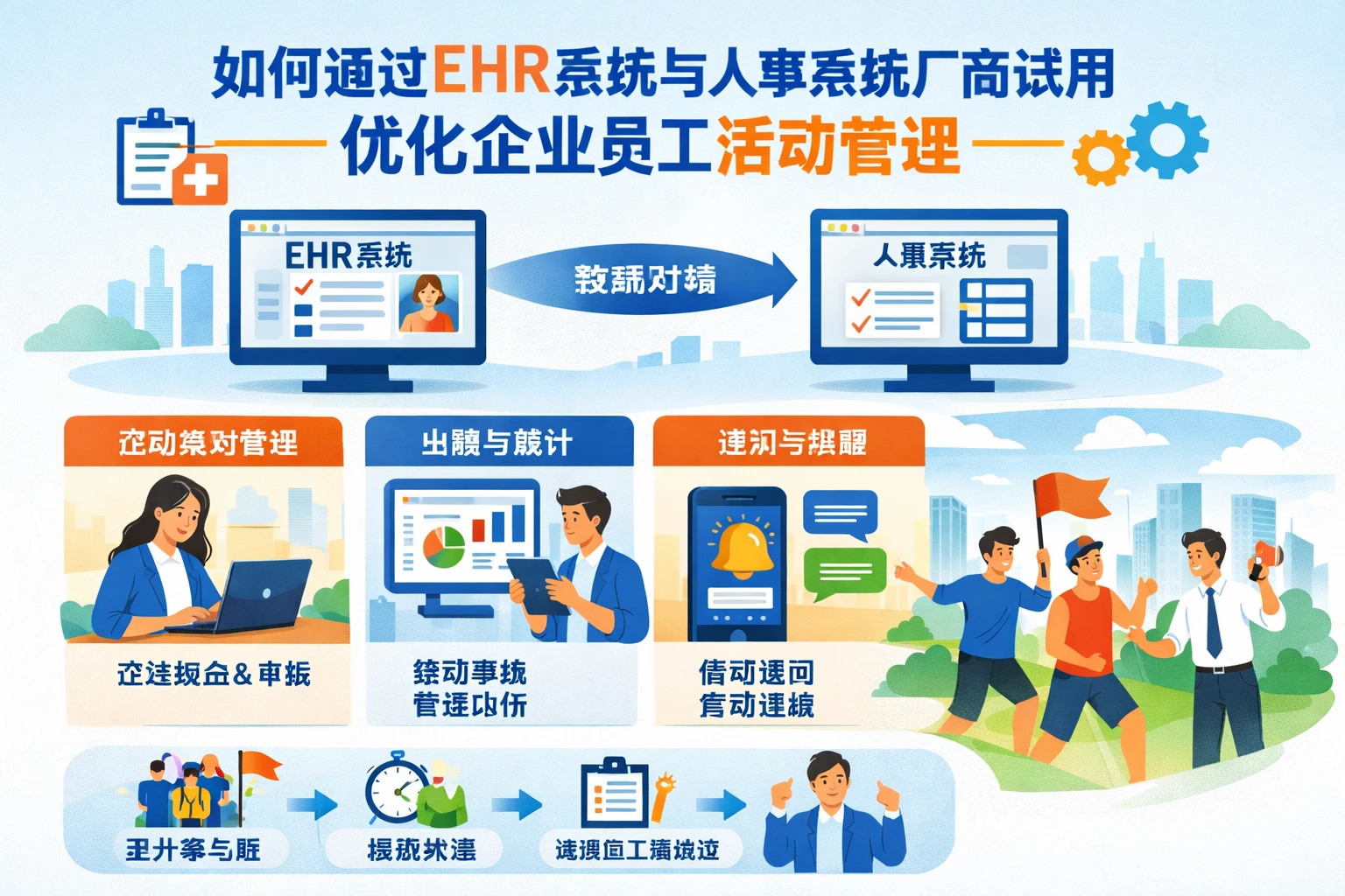 如何通过EHR系统与人事系统厂商试用优化企业员工活动管理