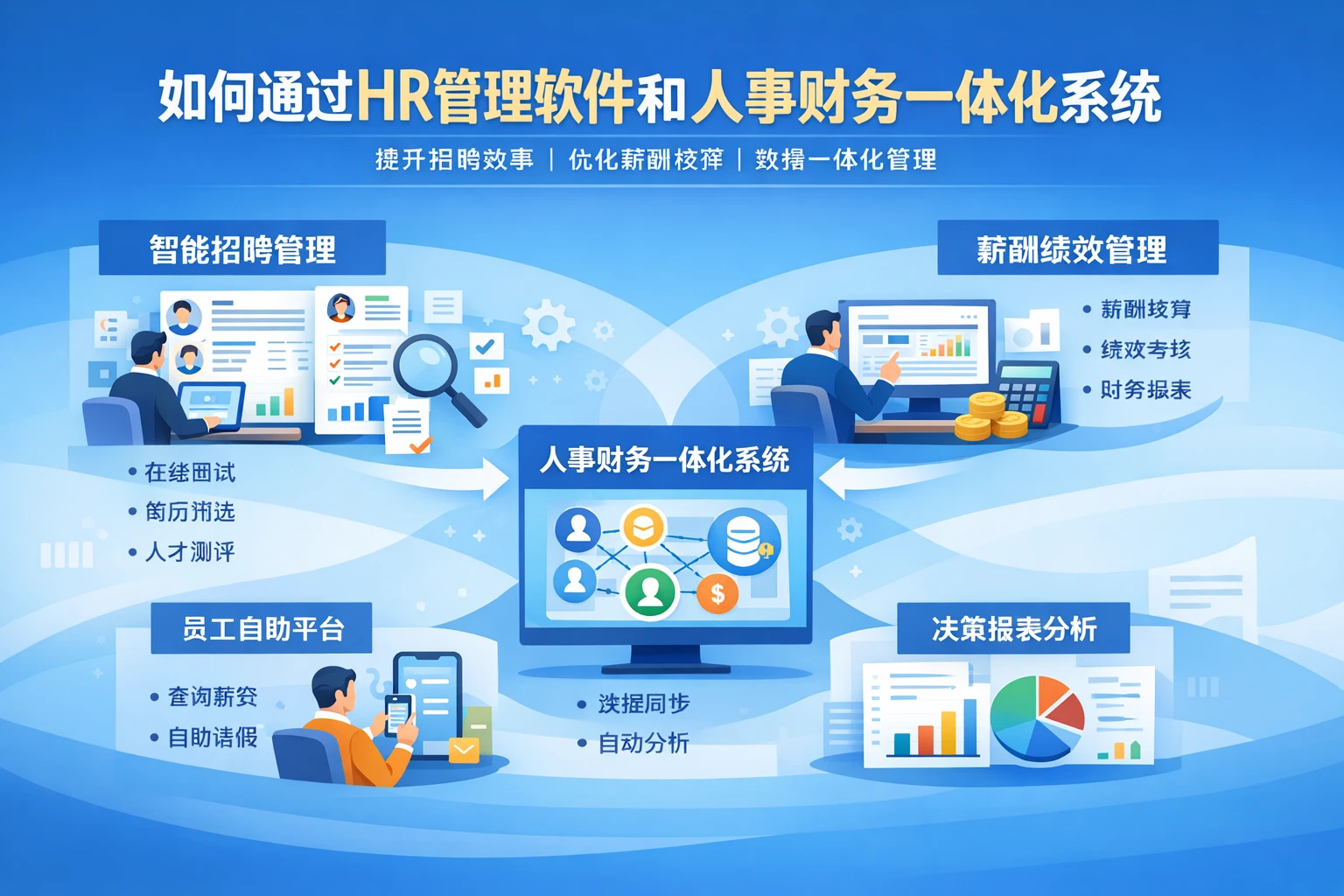 如何通过HR管理软件和人事财务一体化系统优化企业招聘与薪酬管理