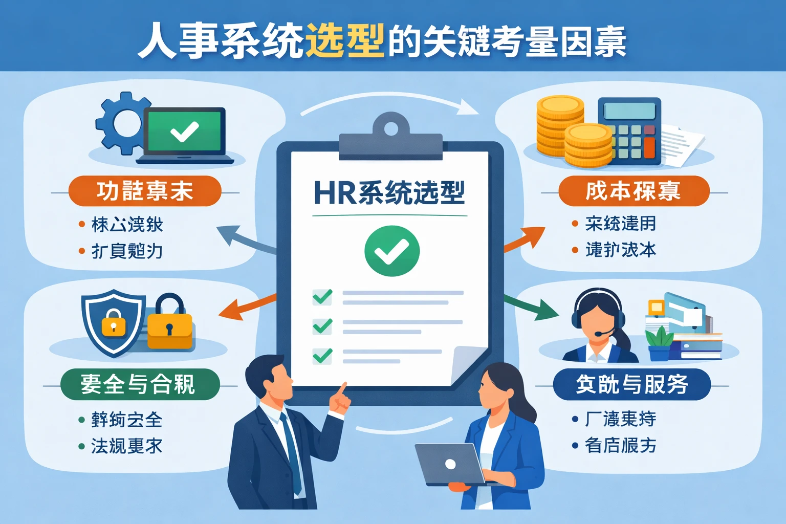 人事系统选型的关键考量因素