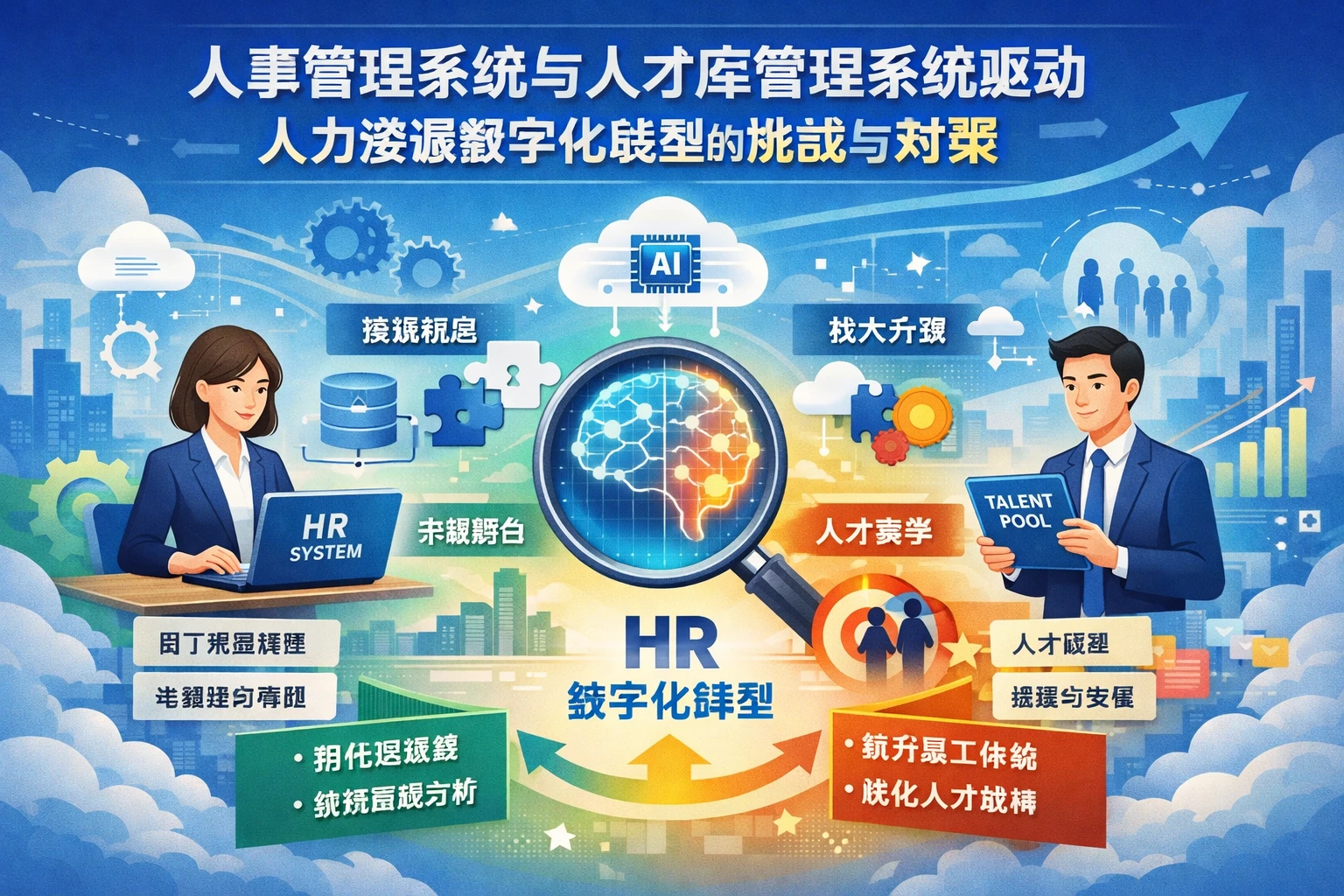 人事管理系统与人才库管理系统驱动人力资源数字化转型的挑战与对策