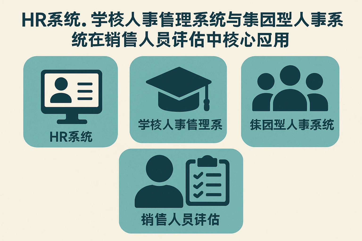 HR系统、学校人事管理系统与集团型人事系统在销售人员评估中的核心应用