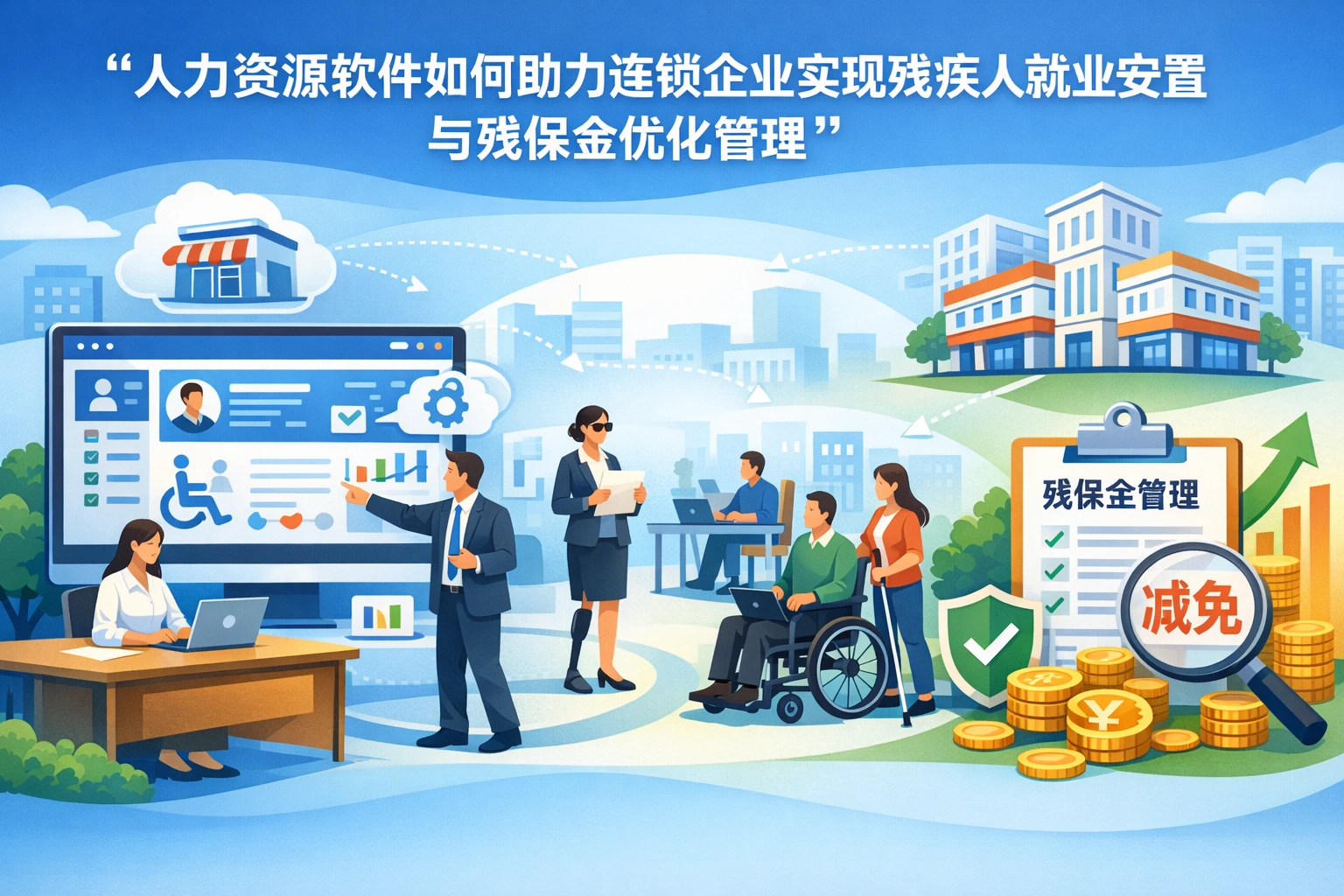 人力资源软件如何助力连锁企业实现残疾人就业安置与残保金优化管理