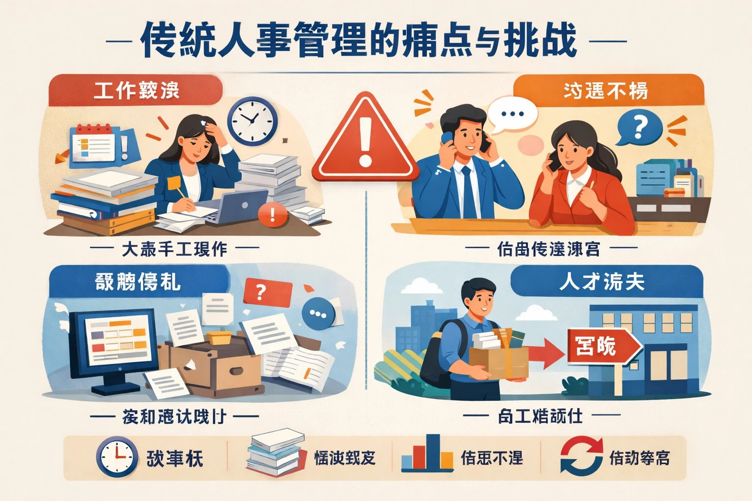 传统人事管理的痛点与挑战