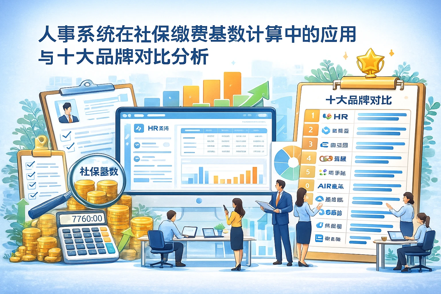 人事系统在社保缴费基数计算中的应用与十大品牌对比分析