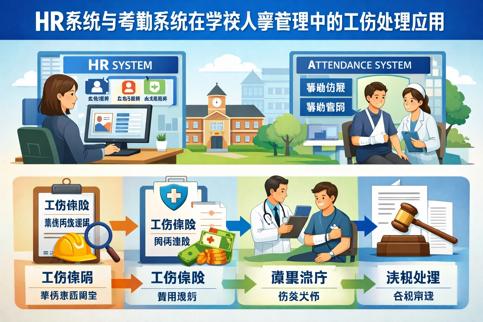 HR系统与考勤系统在学校人事管理中的工伤处理应用