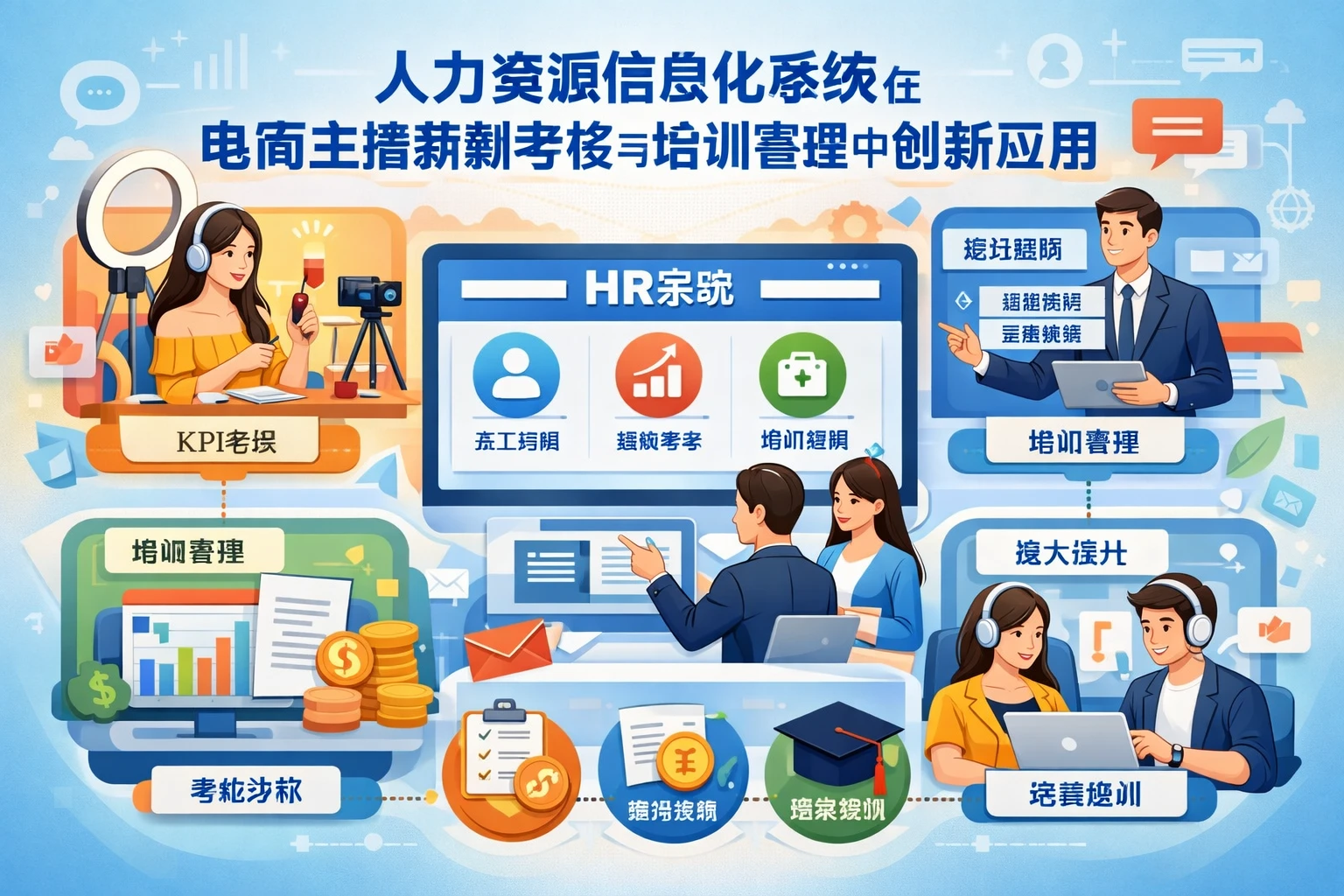 人力资源信息化系统在电商主播薪酬考核与培训管理中的创新应用