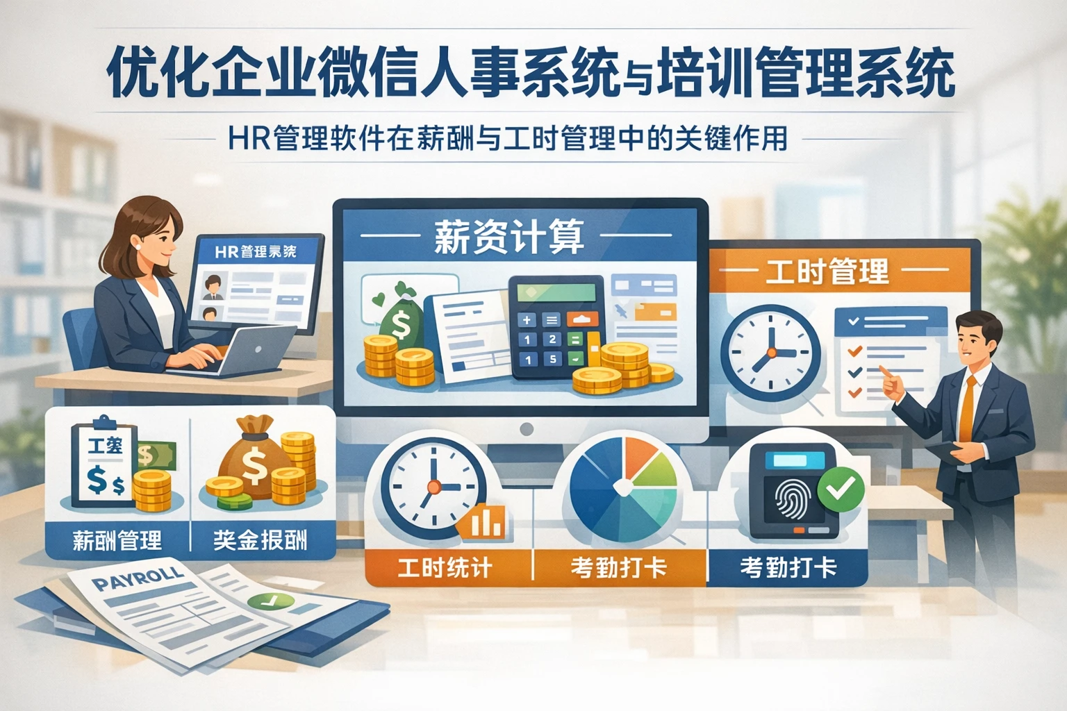 优化企业微信人事系统与培训管理系统：HR管理软件在薪酬与工时管理中的关键作用