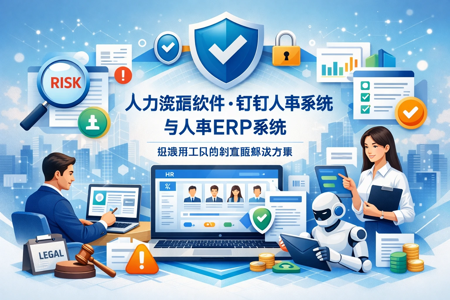人力资源软件、钉钉人事系统与人事ERP系统：规避用工风险的智能解决方案