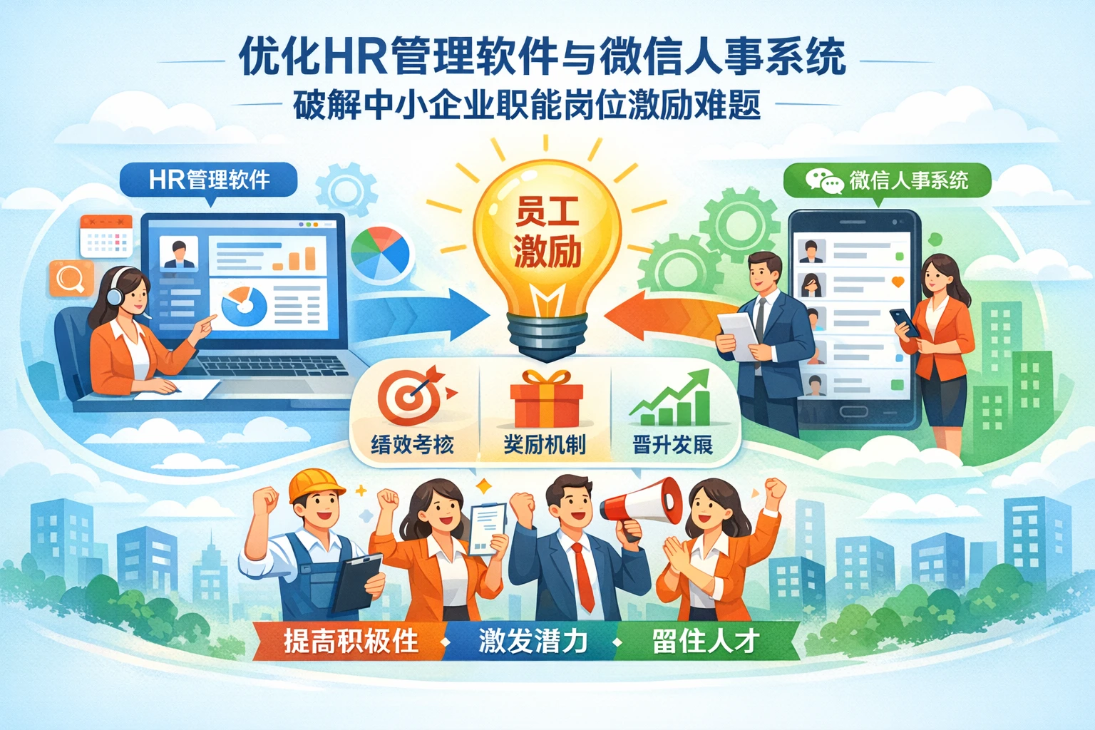优化HR管理软件与微信人事系统，破解中小企业职能岗位激励难题