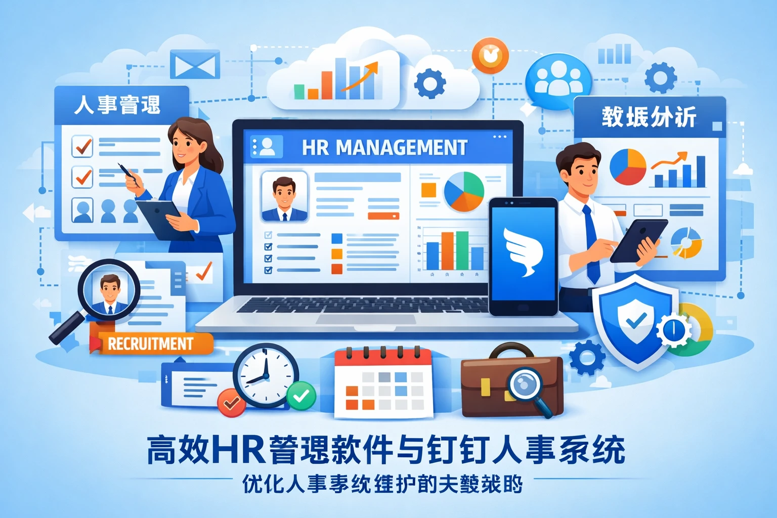 高效HR管理软件与钉钉人事系统：优化人事系统维护的关键策略