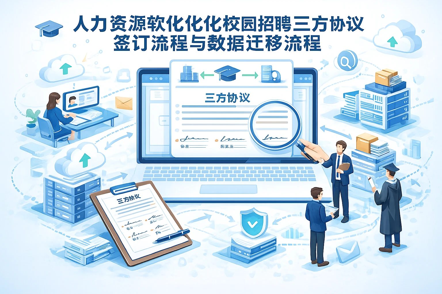 人力资源软件如何优化校园招聘三方协议签订流程与数据迁移