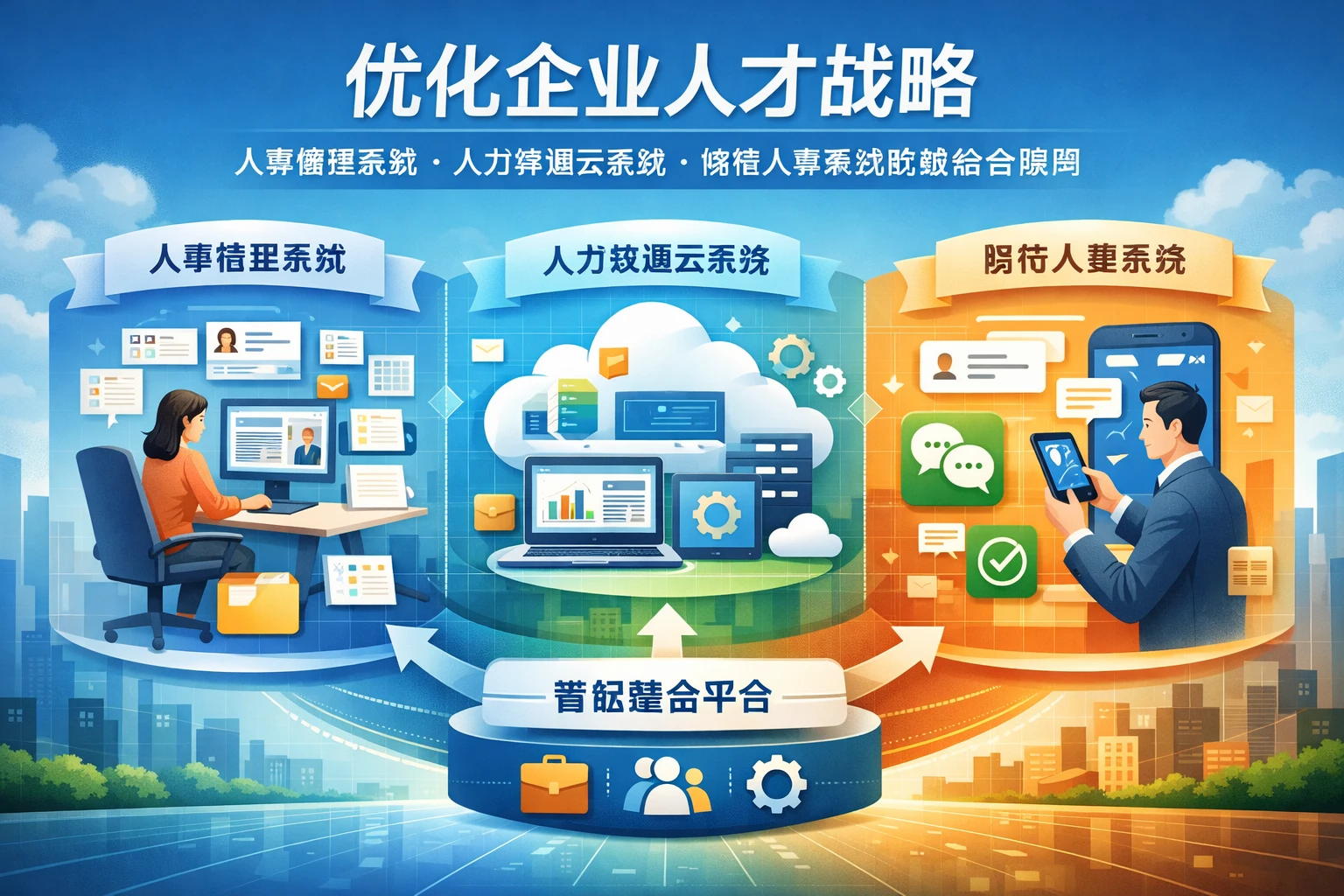 优化企业人才战略:人事管理系统、人力资源云系统与微信人事系统的综合应用