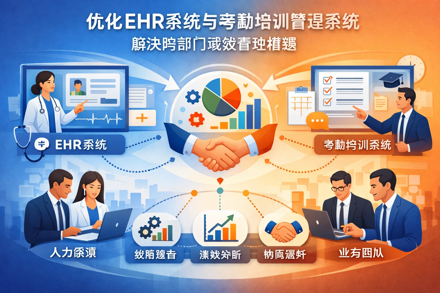 优化EHR系统与考勤培训管理系统，解决跨部门绩效管理难题