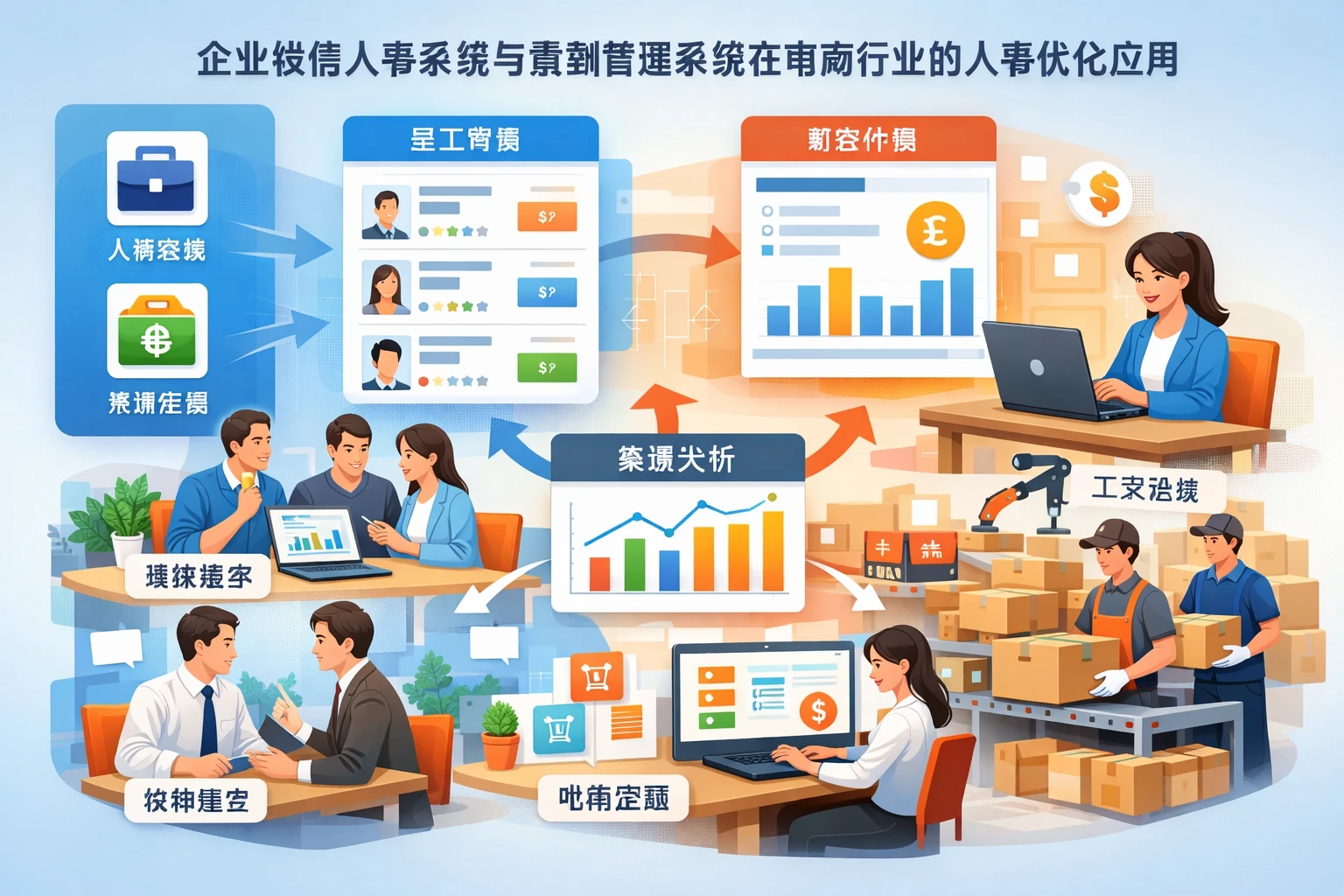 企业微信人事系统与薪酬管理系统在电商行业的人事优化应用