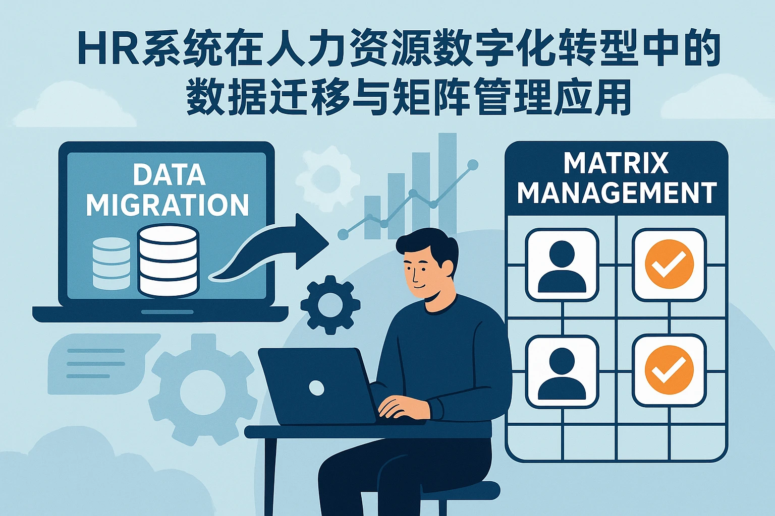 HR系统在人力资源数字化转型中的数据迁移与矩阵管理应用