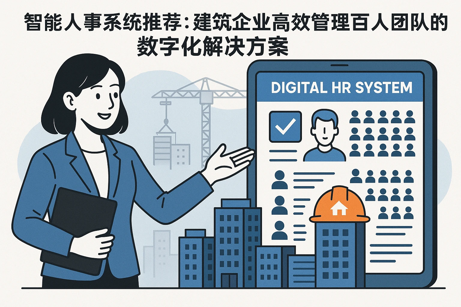 智能人事系统推荐：建筑企业高效管理百人团队的数字化解决方案