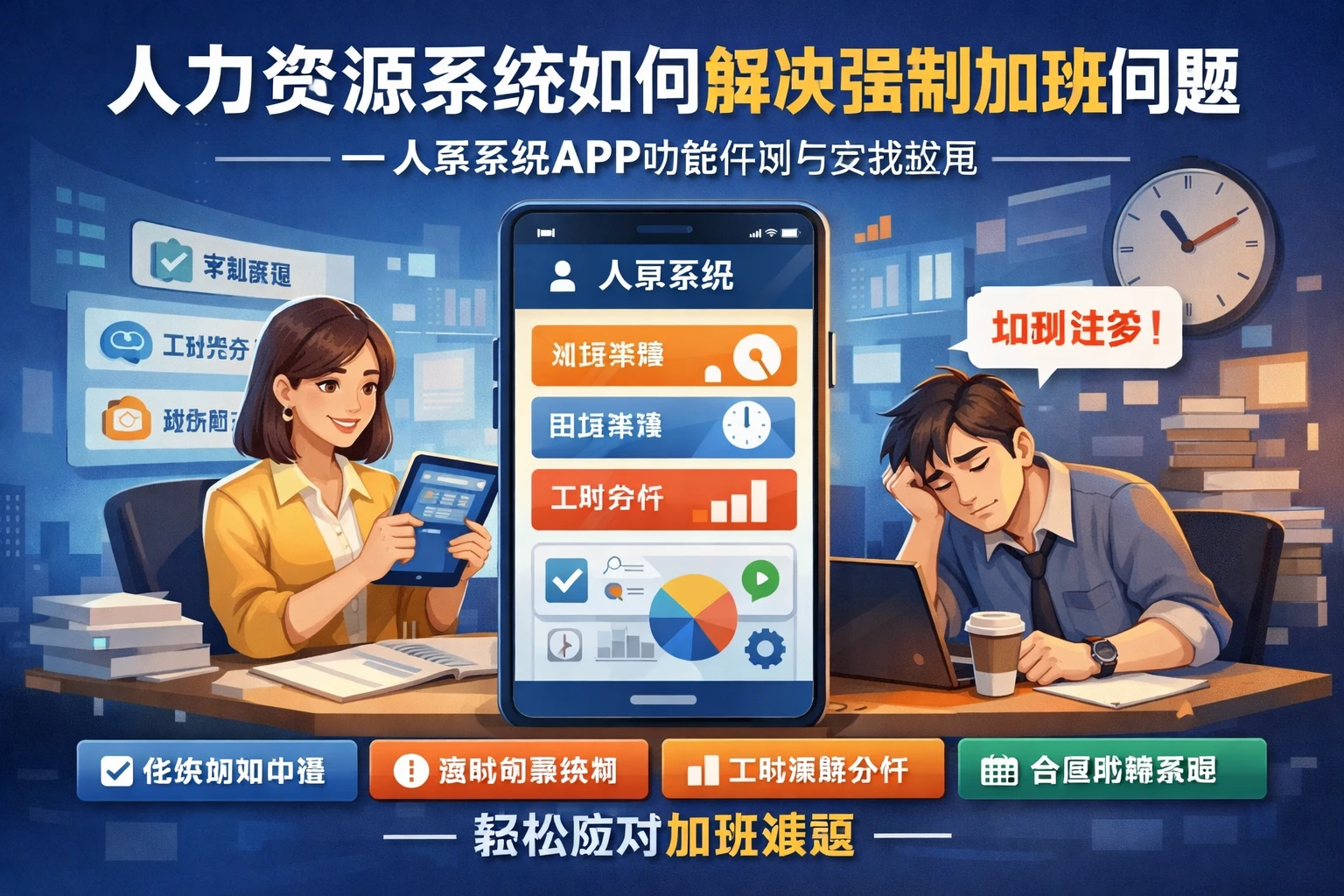 人力资源系统如何解决强制加班问题——人事系统APP功能评测与实战应用
