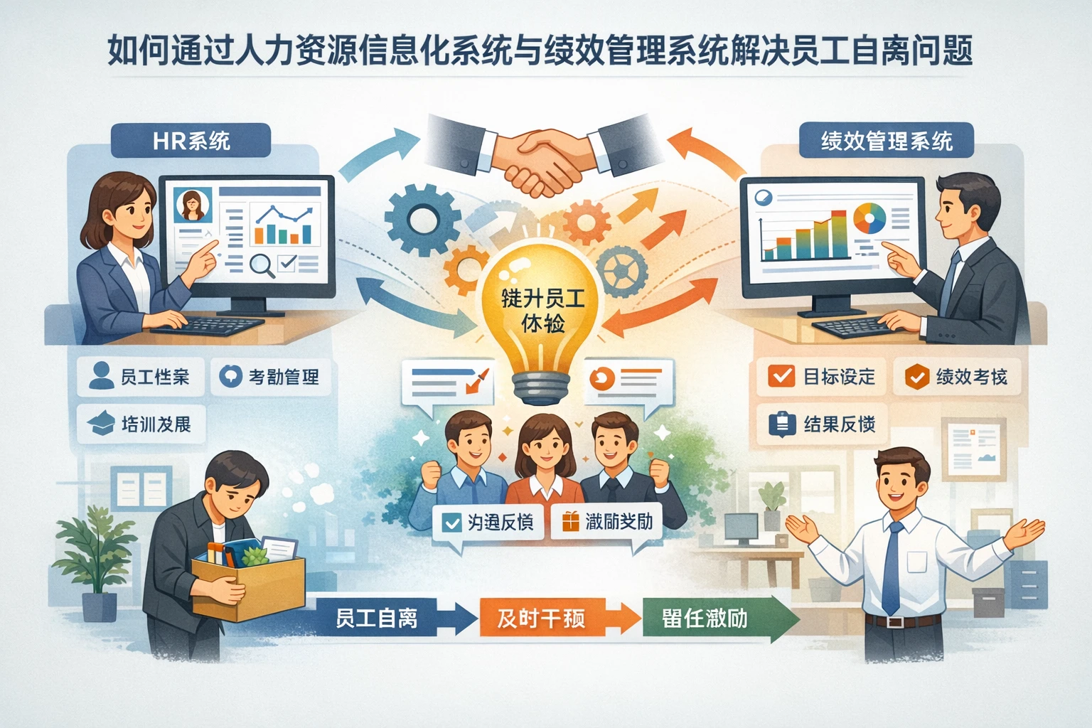 如何通过人力资源信息化系统与绩效管理系统解决员工自离问题