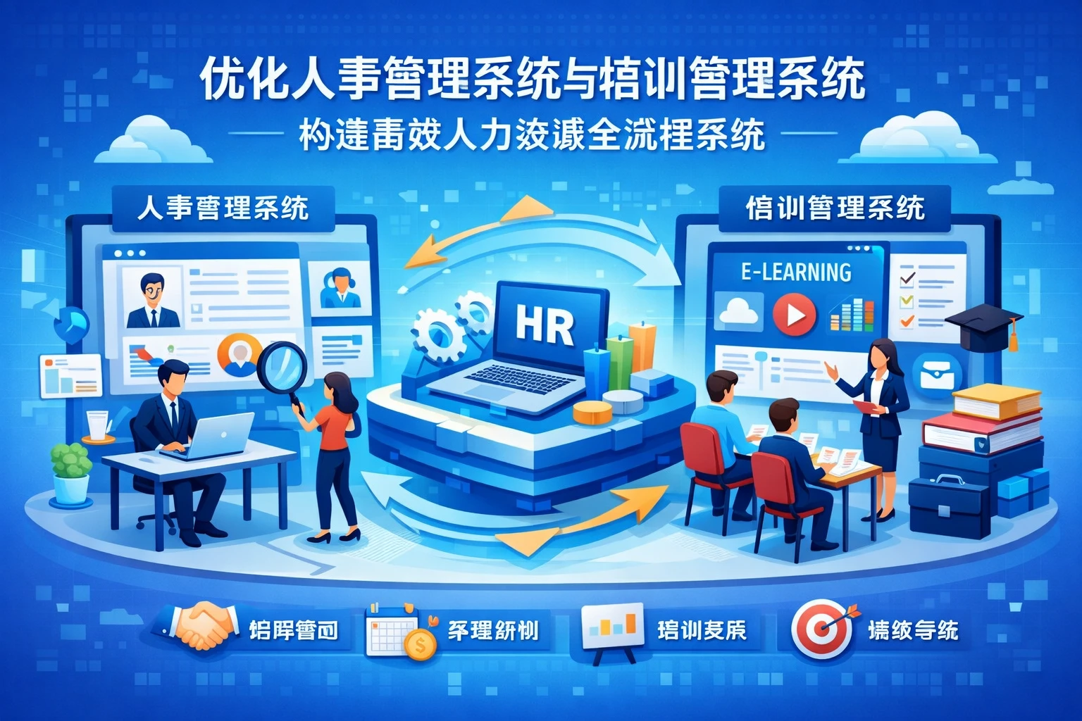 优化人事管理系统与培训管理系统，构建高效人力资源全流程系统