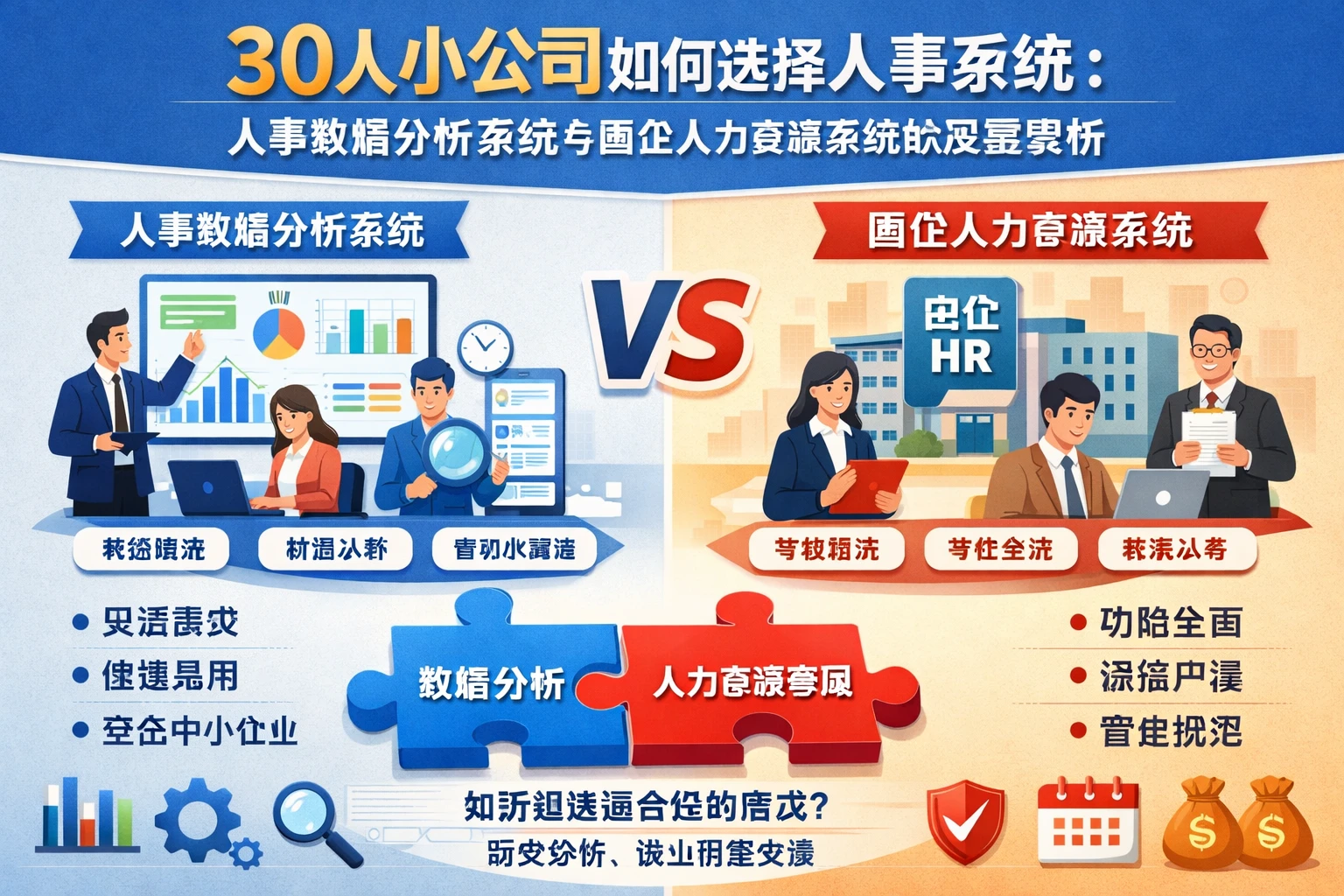 30人小公司如何选择人事系统:人事数据分析系统与国企人力资源系统的深度解析