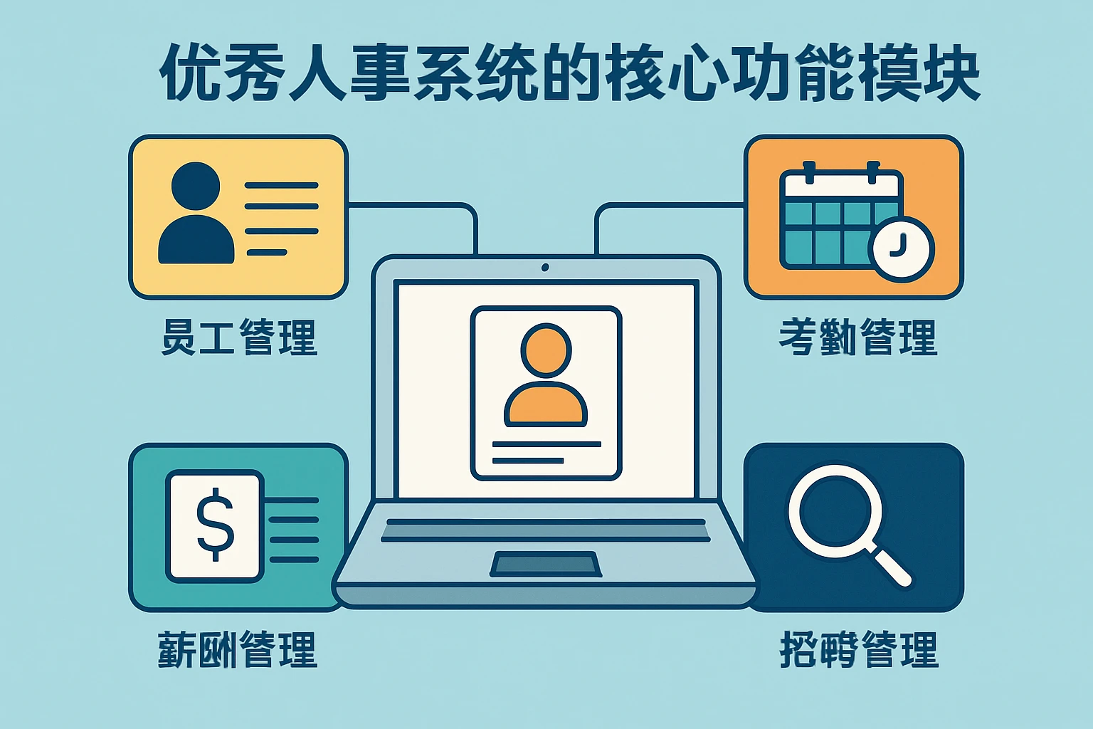 优秀人事系统的核心功能模块