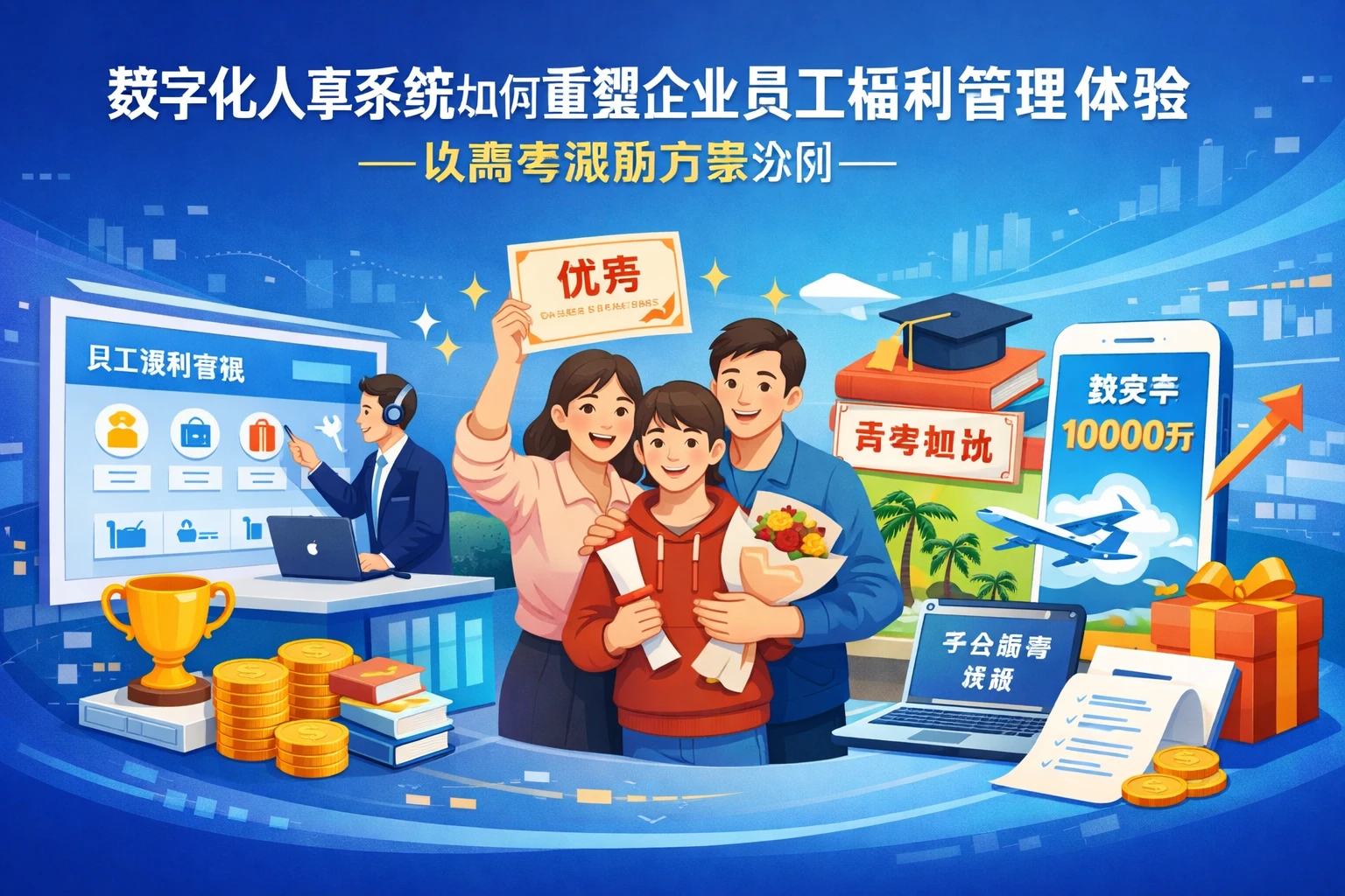 数字化人事系统如何重塑企业员工福利管理体验——以高考激励方案为例
