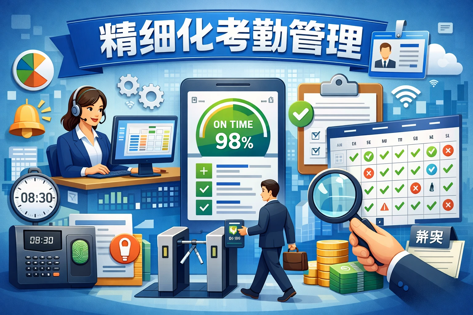 精细化考勤管理