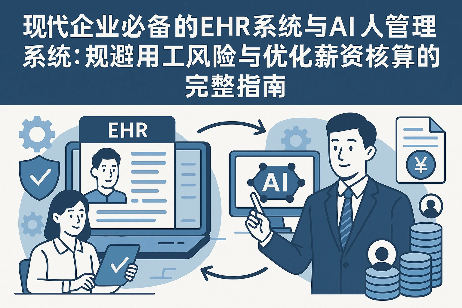 现代企业必备的EHR系统与AI人事管理系统：规避用工风险与优化薪资核算的完整指南