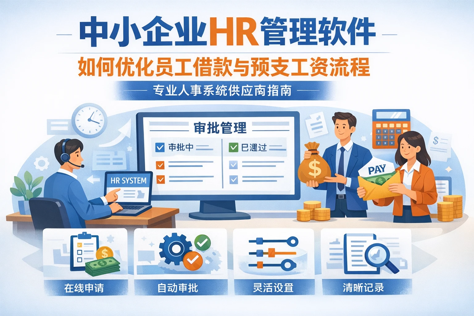 中小企业HR管理软件如何优化员工借款与预支工资流程 - 专业人事系统供应商指南