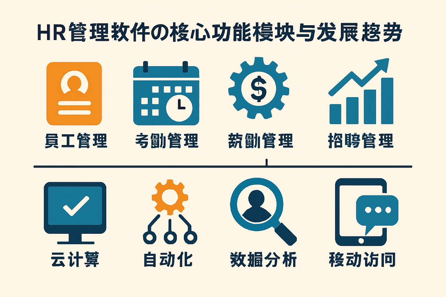 HR管理软件的核心功能模块与发展趋势