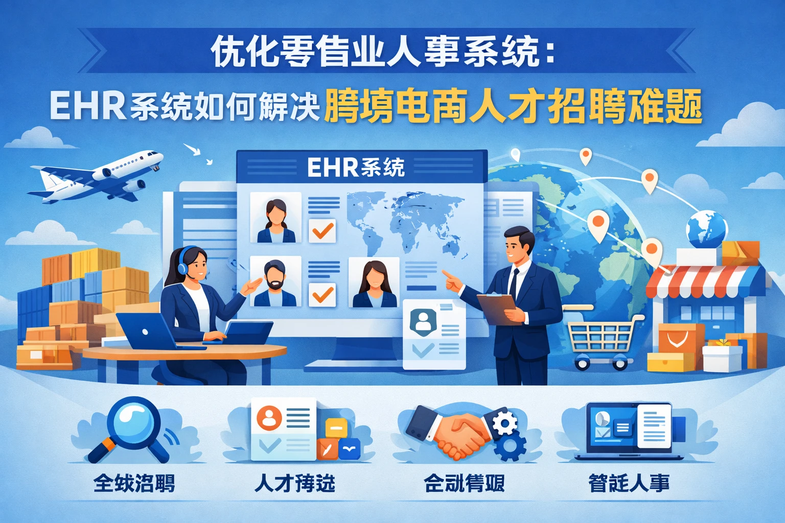 优化零售业人事系统：EHR系统如何解决跨境电商人才招聘难题