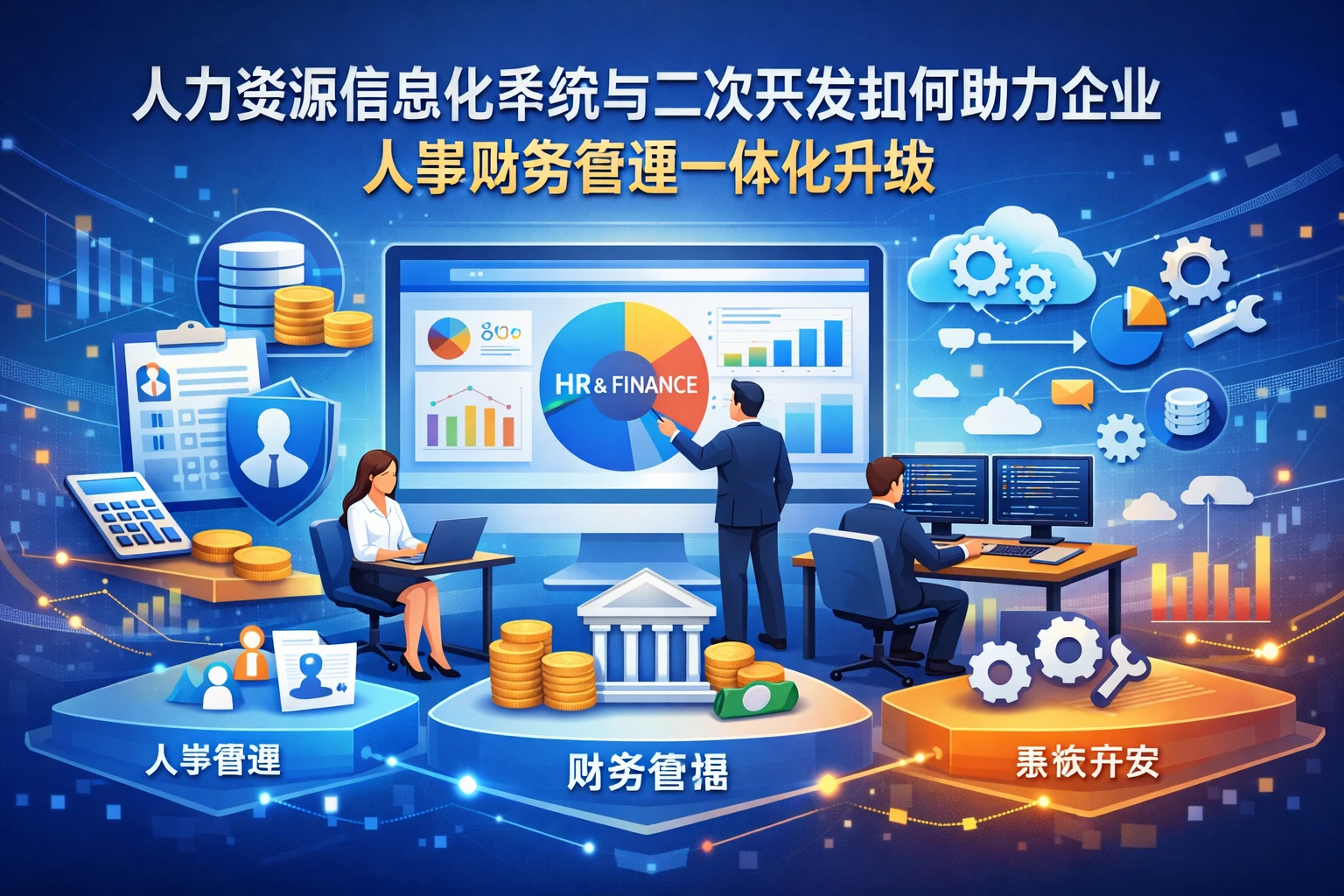 人力资源信息化系统与二次开发如何助力企业人事财务管理一体化升级