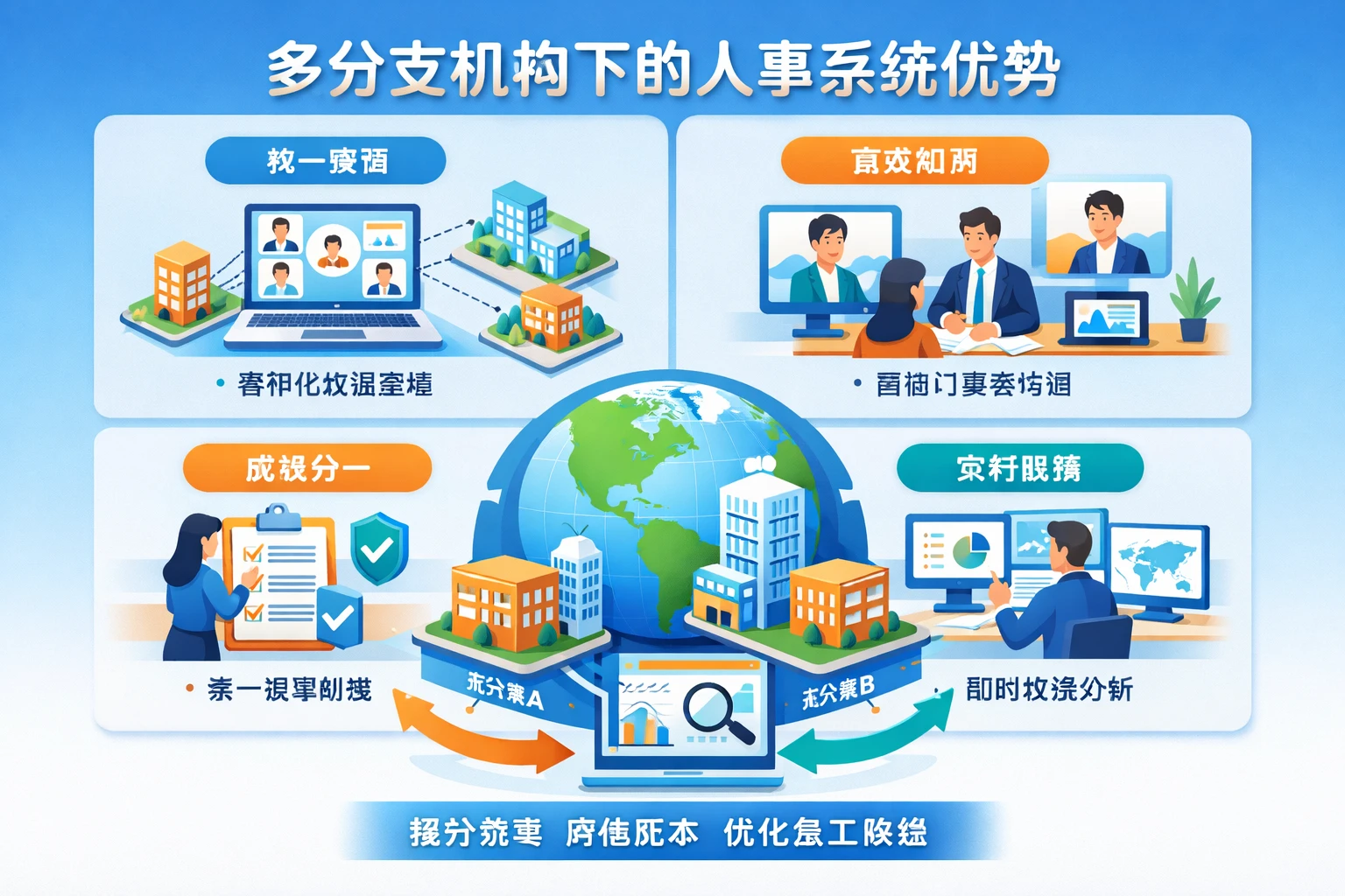 多分支机构下的人事系统优势