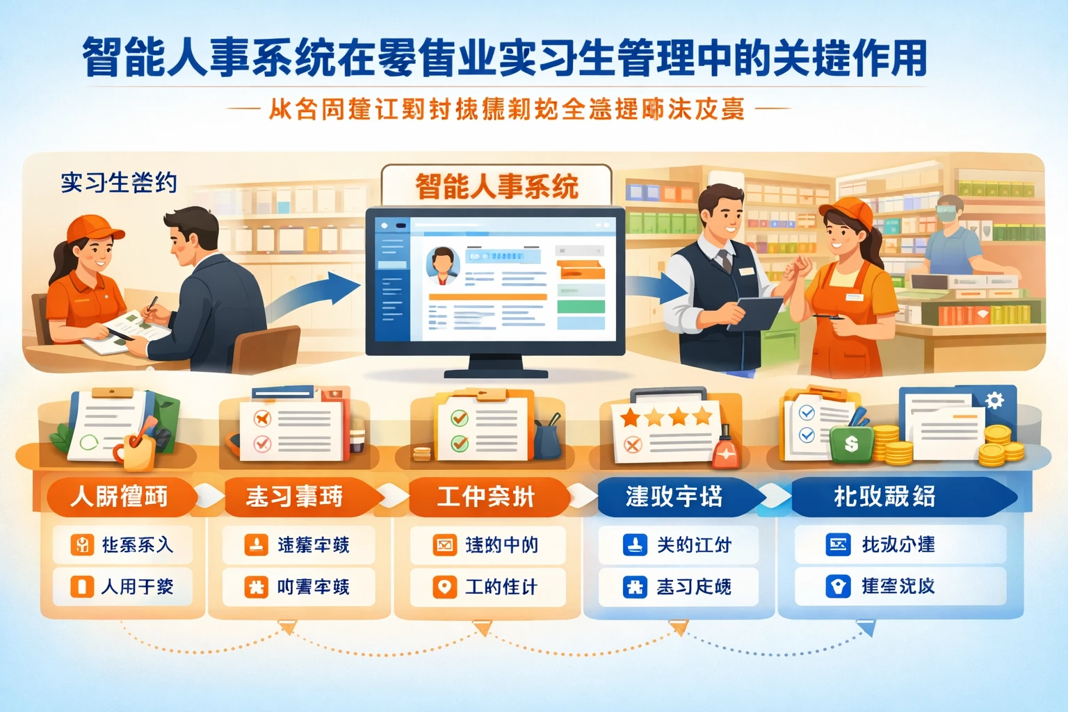 智能人事系统在零售业实习生管理中的关键作用：从合同签订到社保缴纳的全流程解决方案