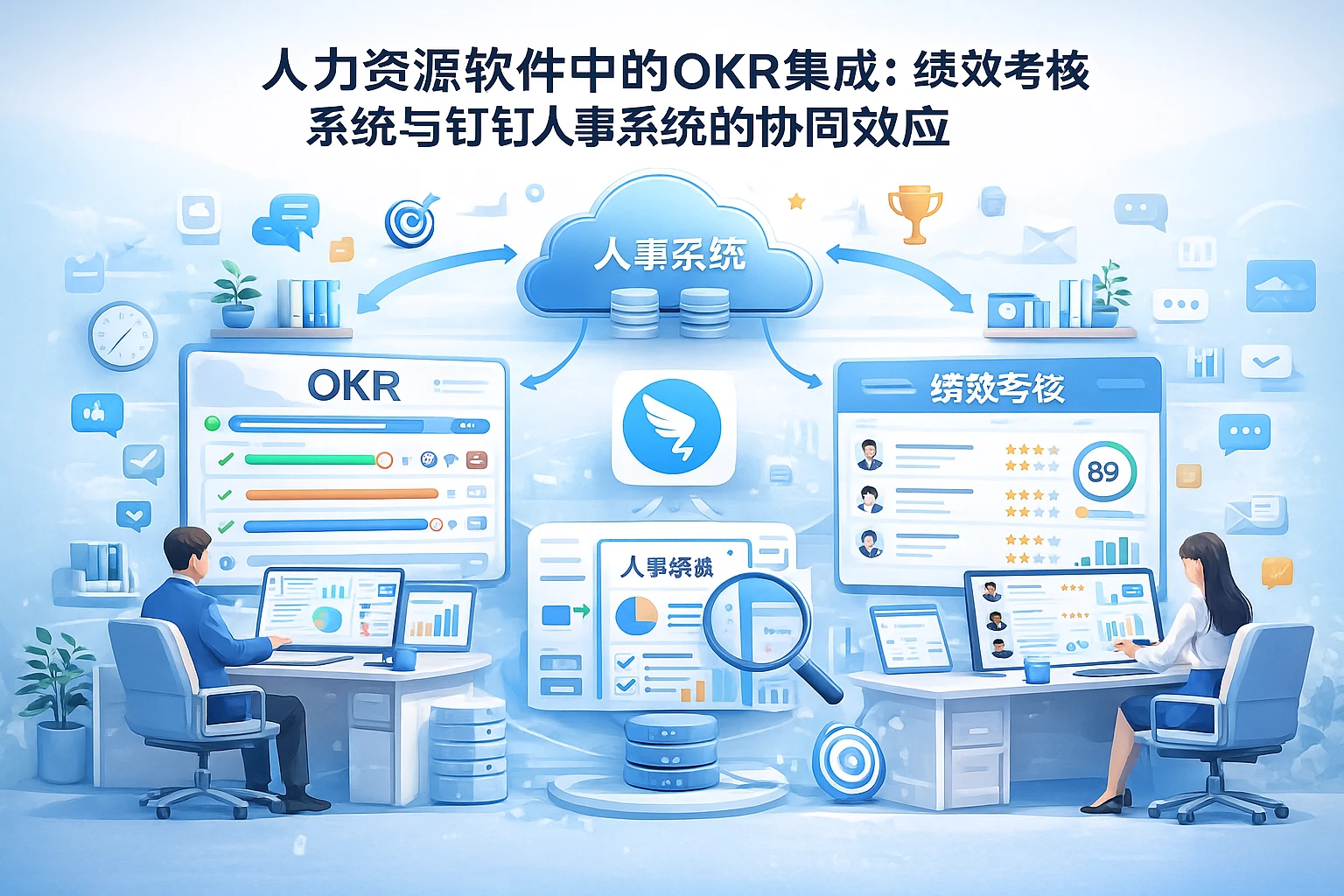 人力资源软件中的OKR集成：绩效考核系统与钉钉人事系统的协同效应
