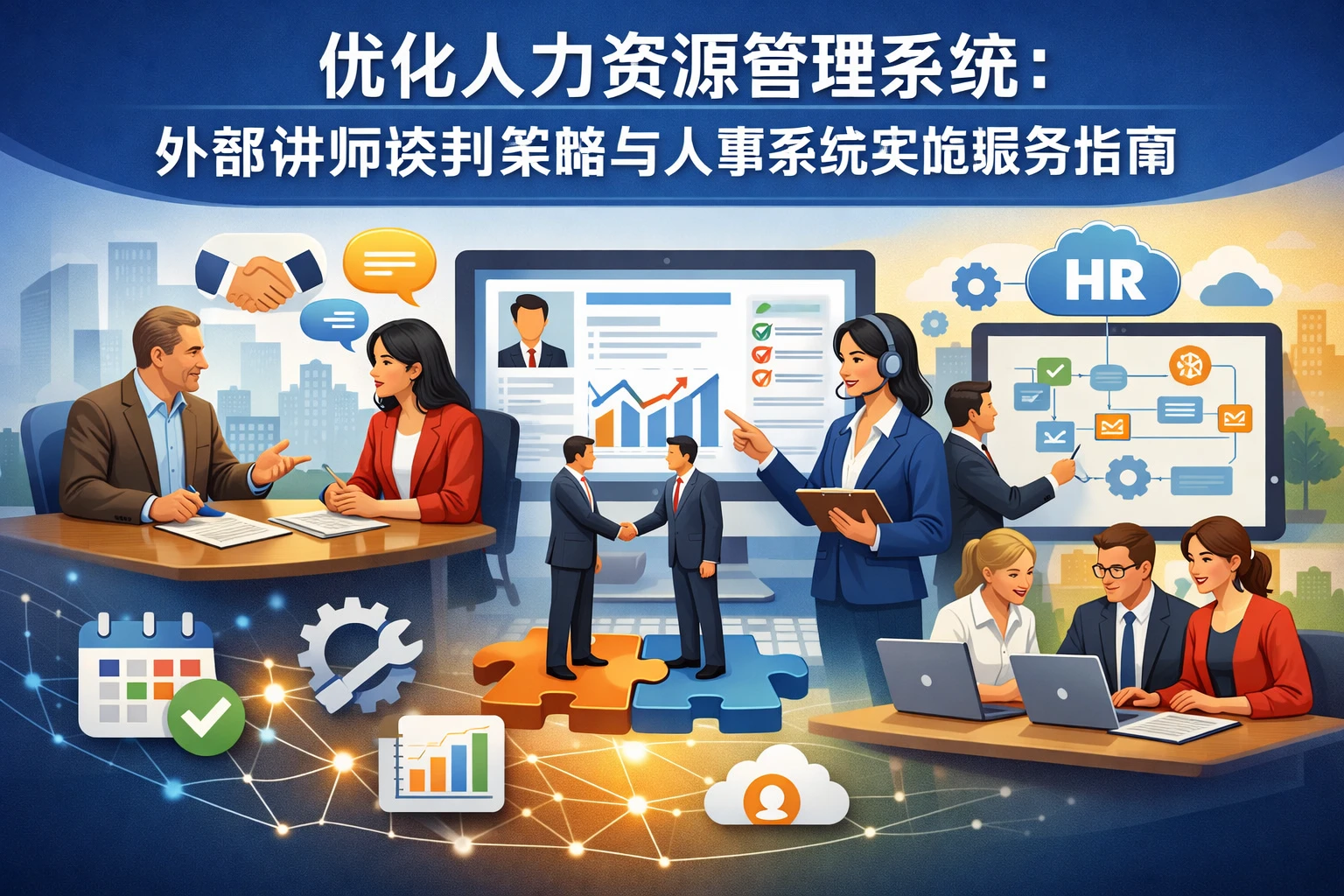 优化人力资源管理系统：外部讲师谈判策略与人事系统实施服务指南