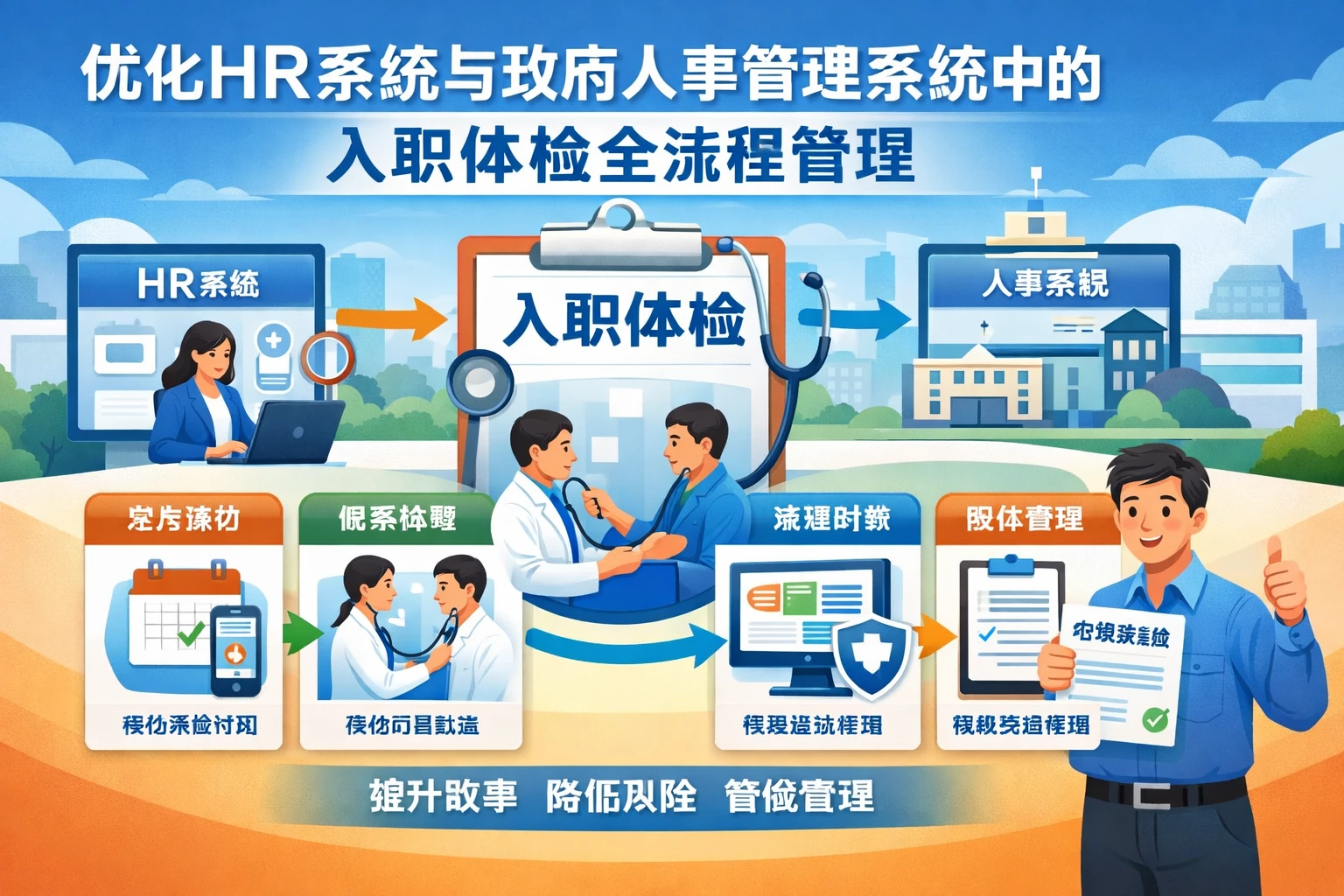 优化HR系统与政府人事管理系统中的入职体检全流程管理